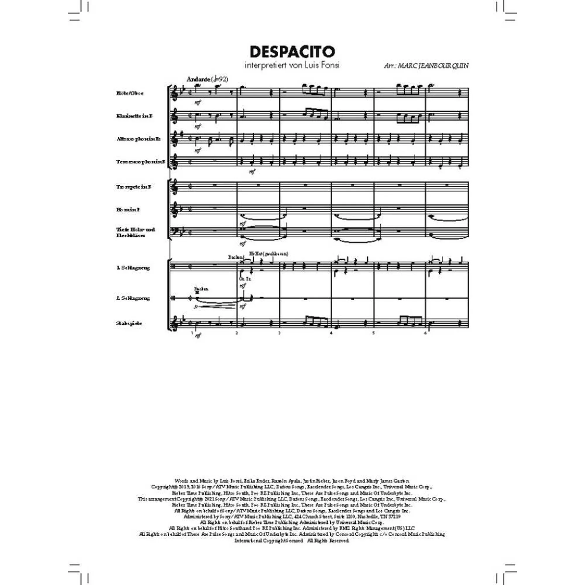 Bläserklasse Chart Hits