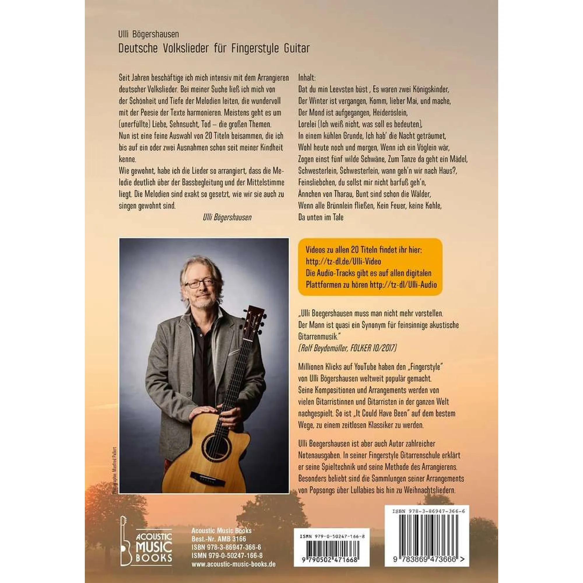 Deutsche Volkslieder für Fingerstyle Guitar