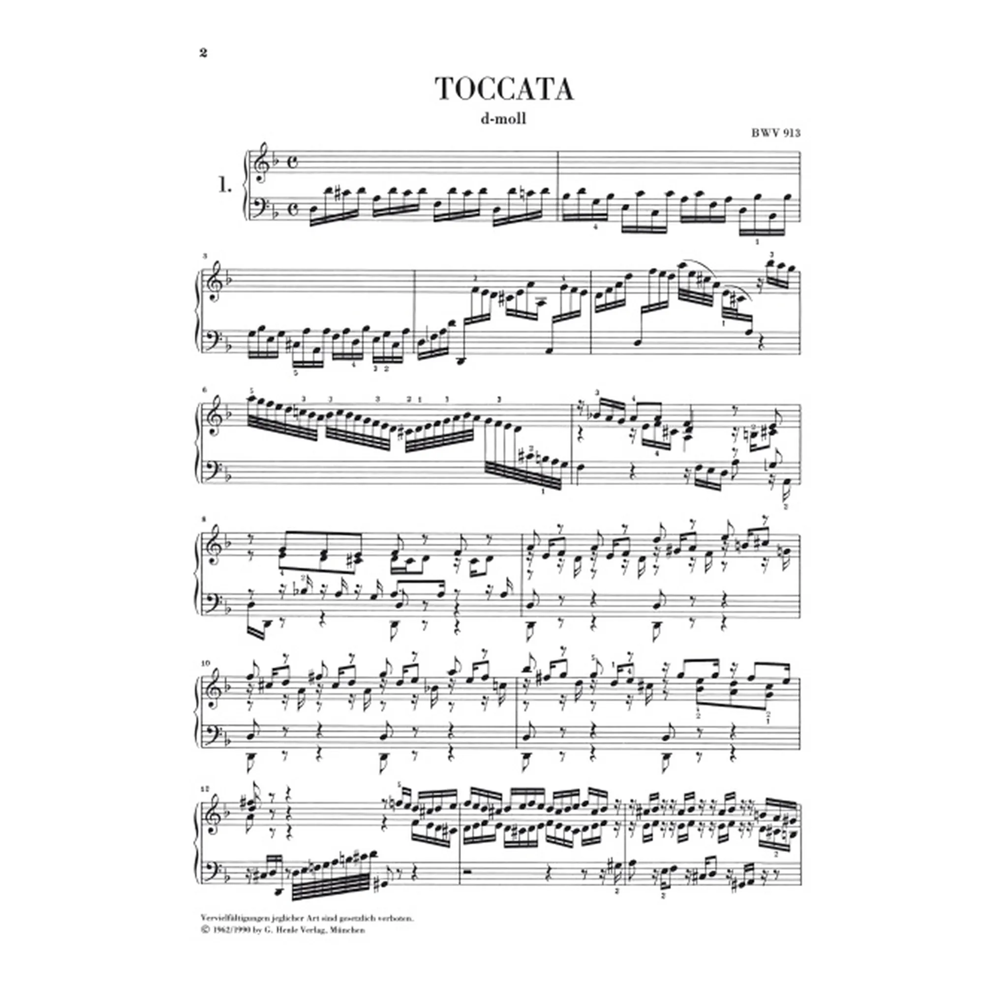 Toccaten BWV 910-916