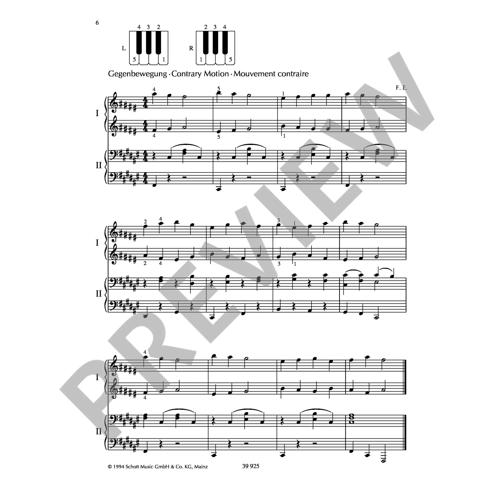 Wir spielen vierhändig
