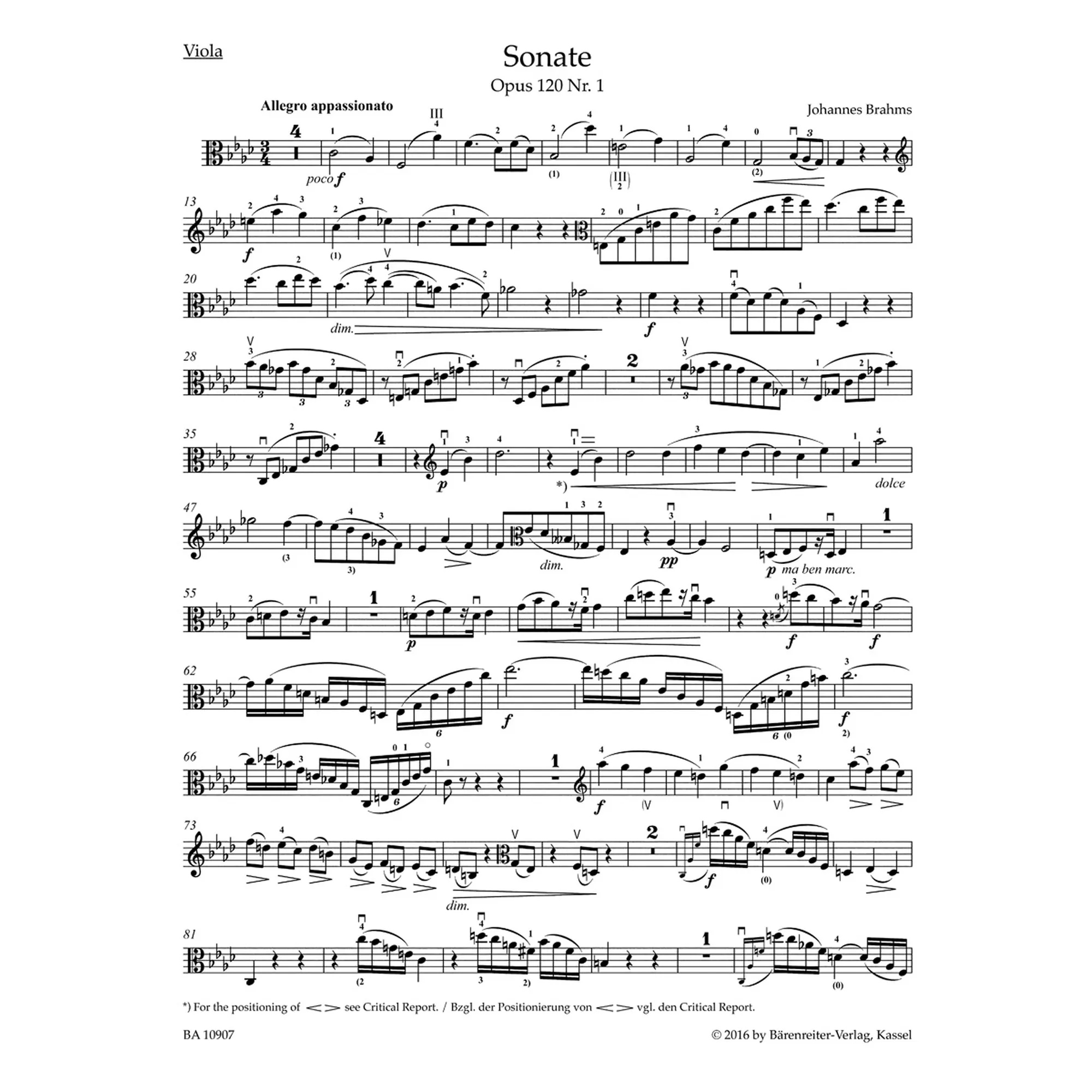 Sonaten in f und Es op. 120
