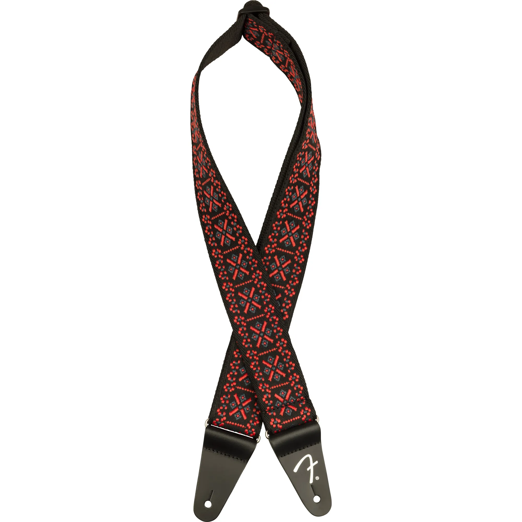 Fender Pasadena Woven Strap Lattice Red