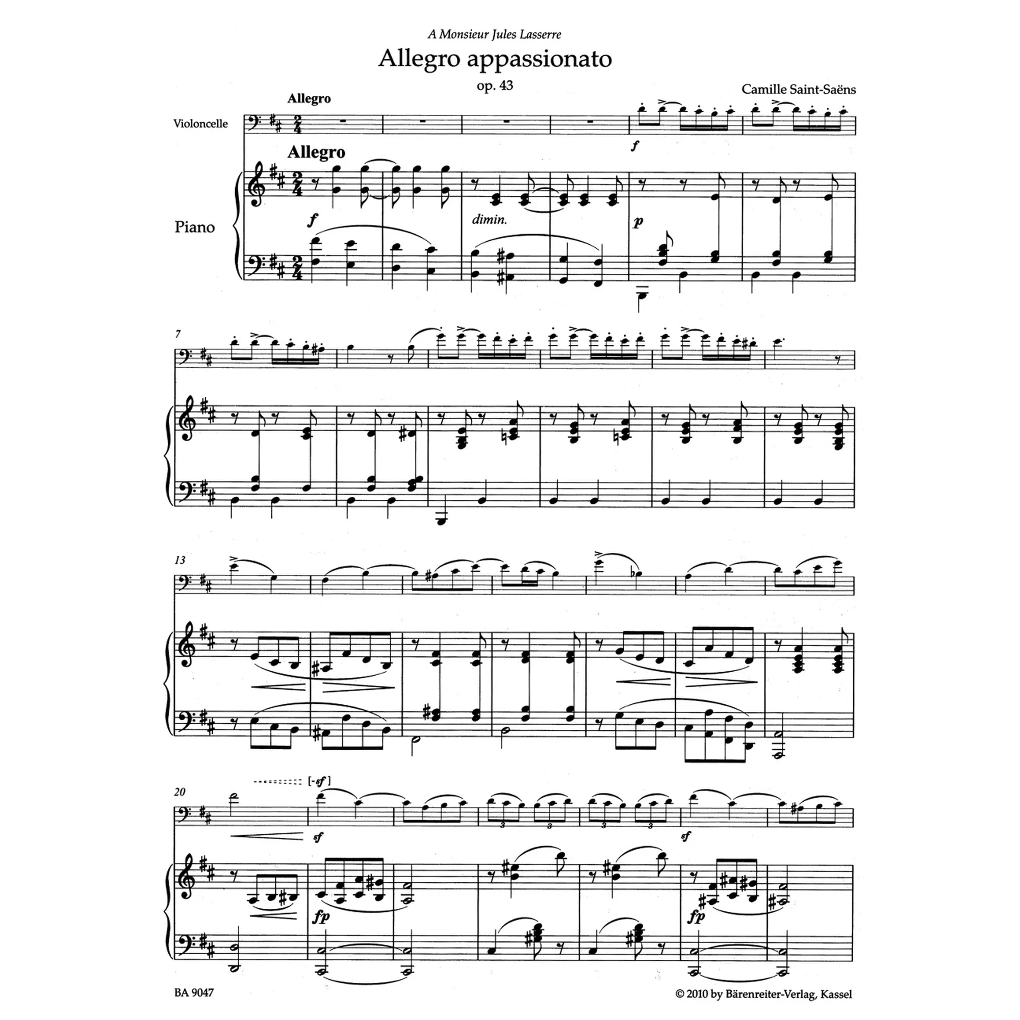 Allegro appassionato h-moll, op. 43