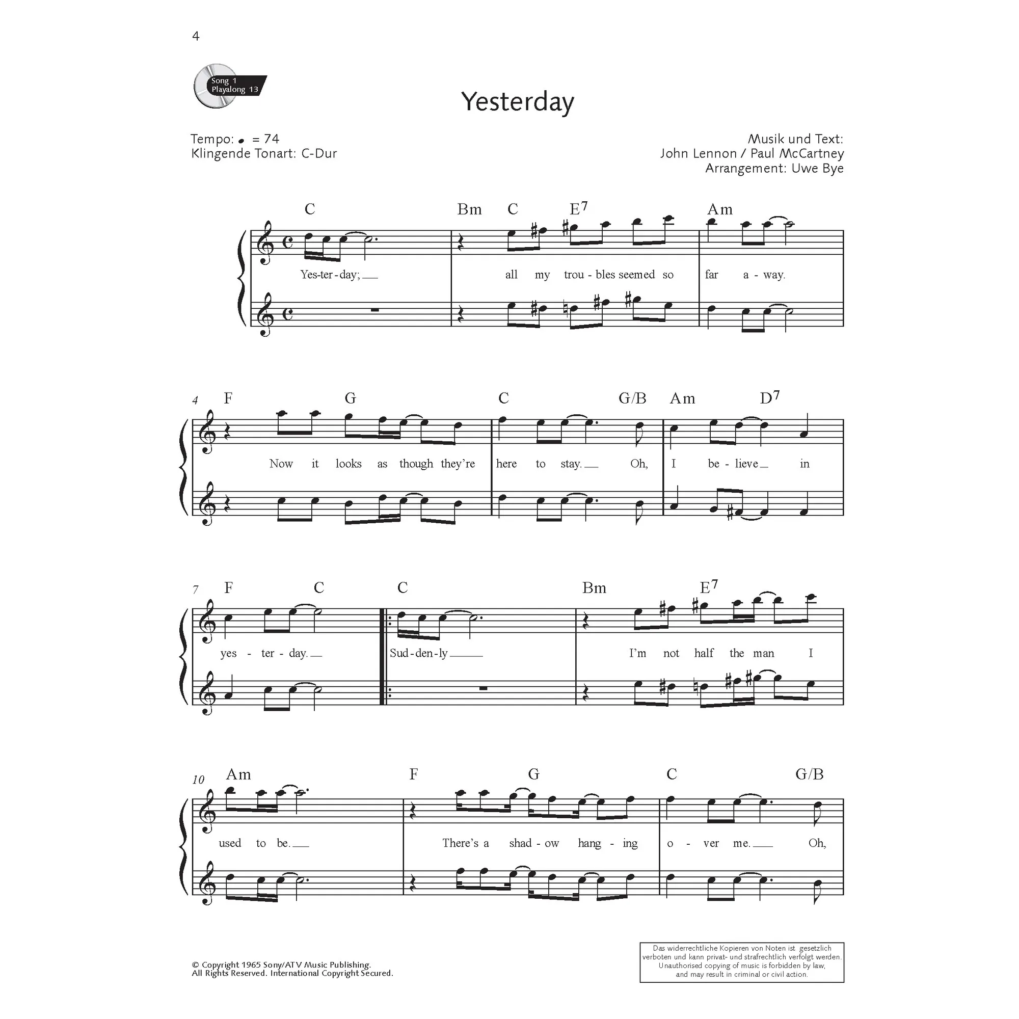 Pop for Flute 1
