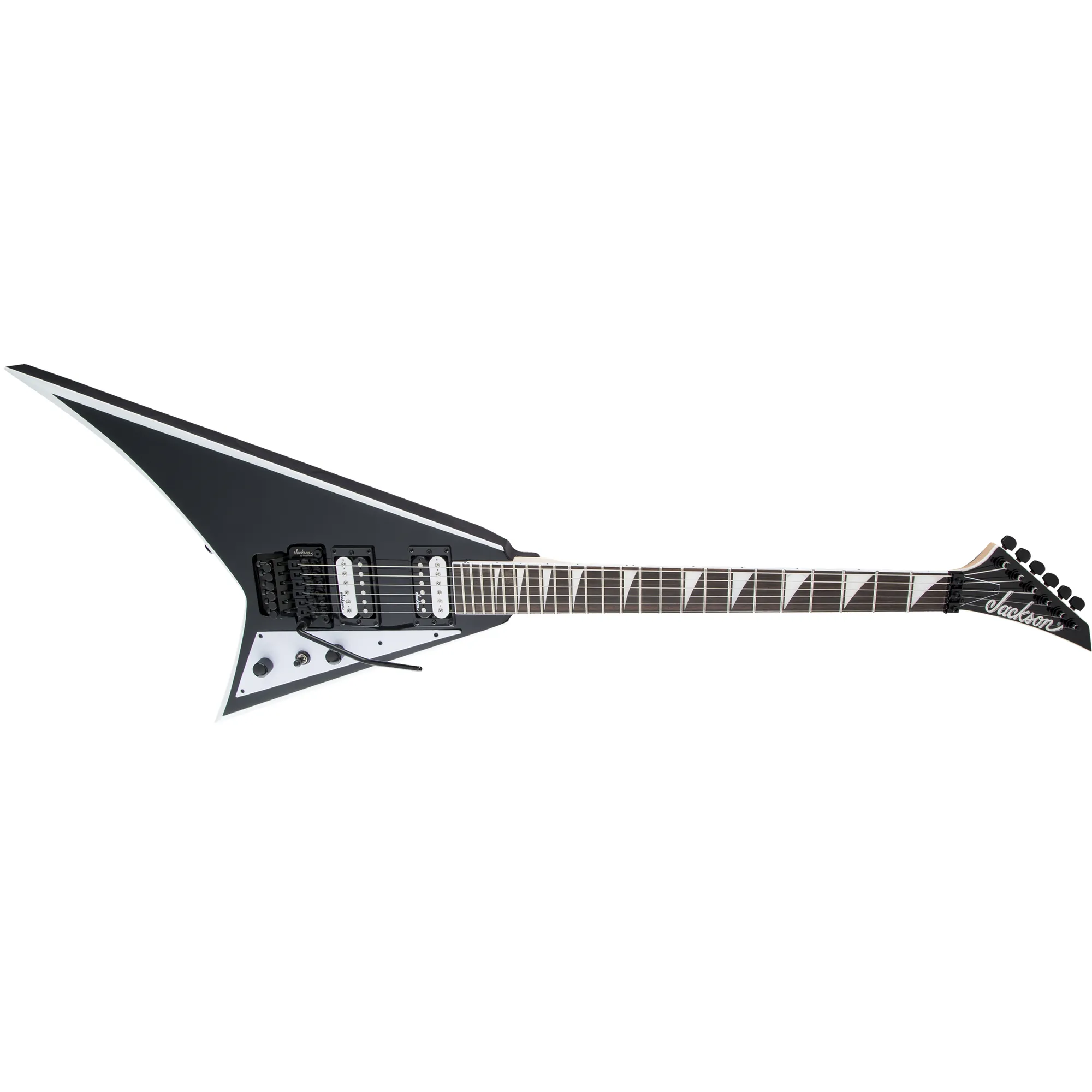 Jackson JS32 Rhoads AH FB - Black with White Bevels