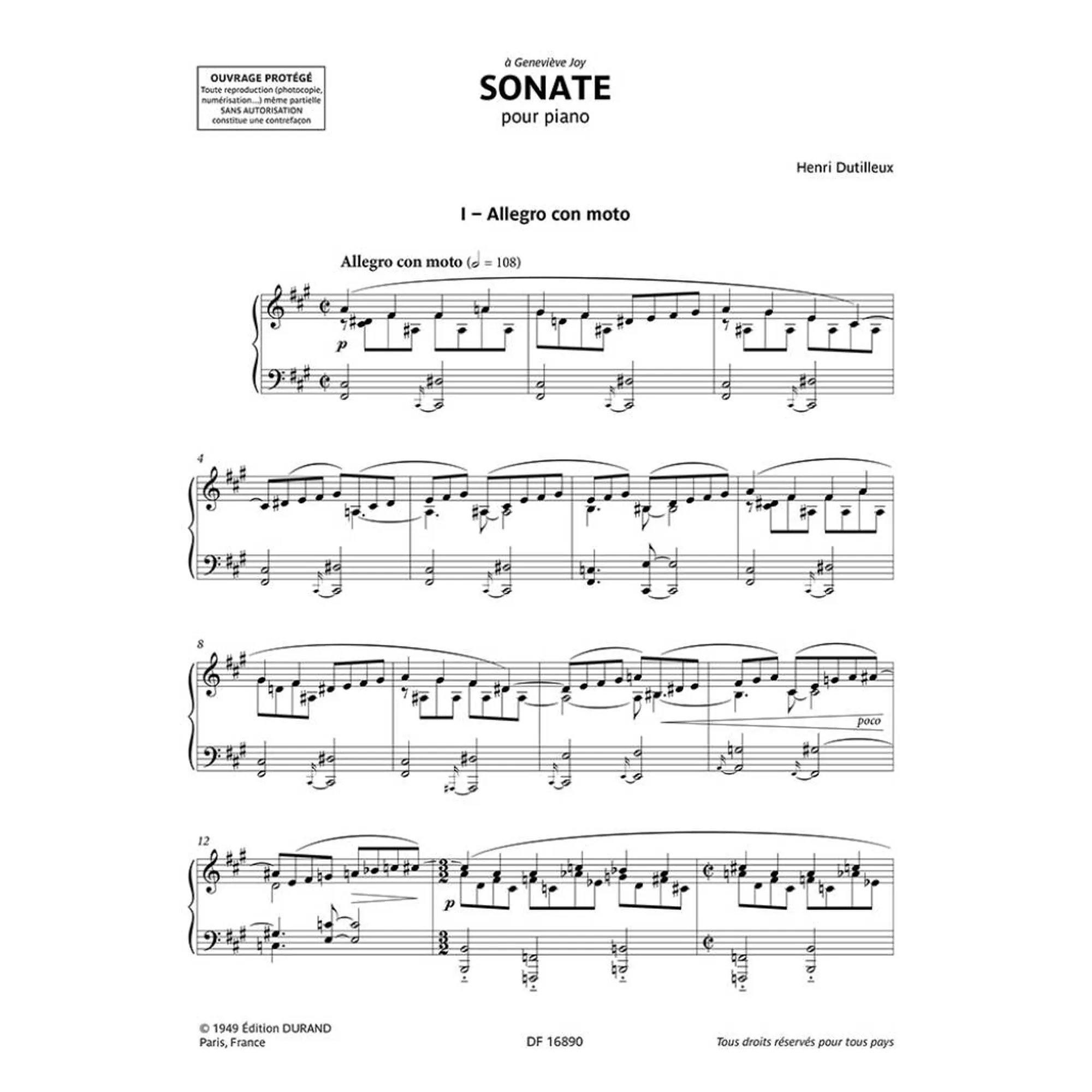 Sonate pour piano