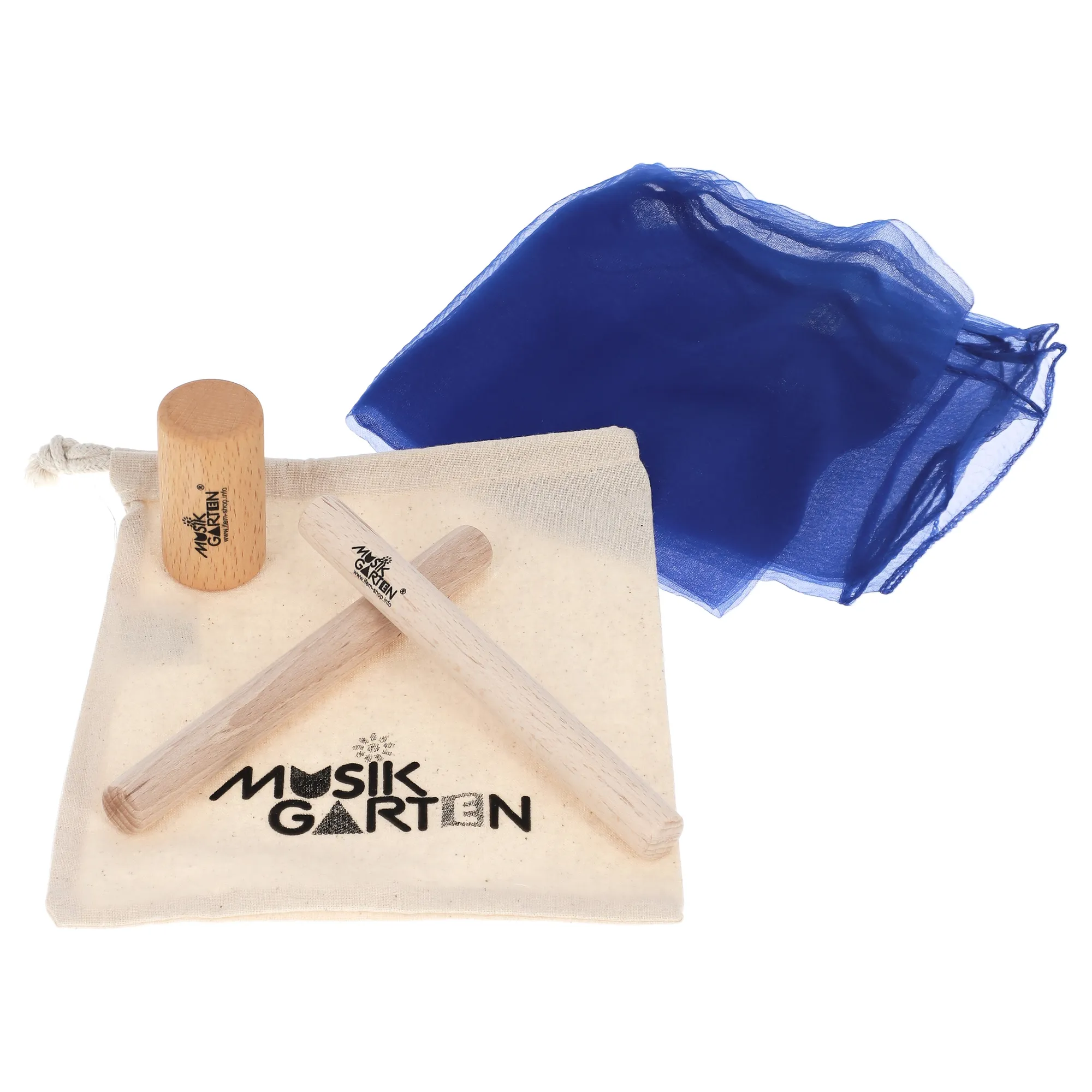 Instrumentensäckchen mit blauem Tuch