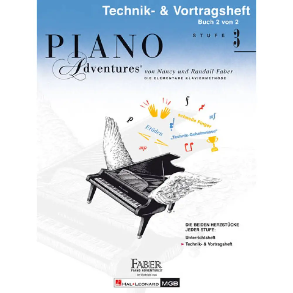 Piano Adventures Stufe 3 - Technik- & Vortragsheft