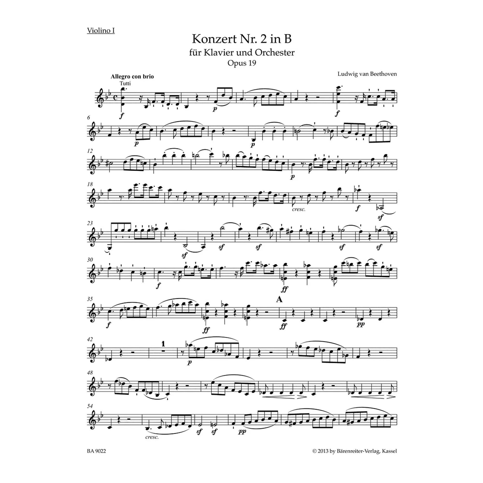 Konzert B-Dur Nr.2 op.19