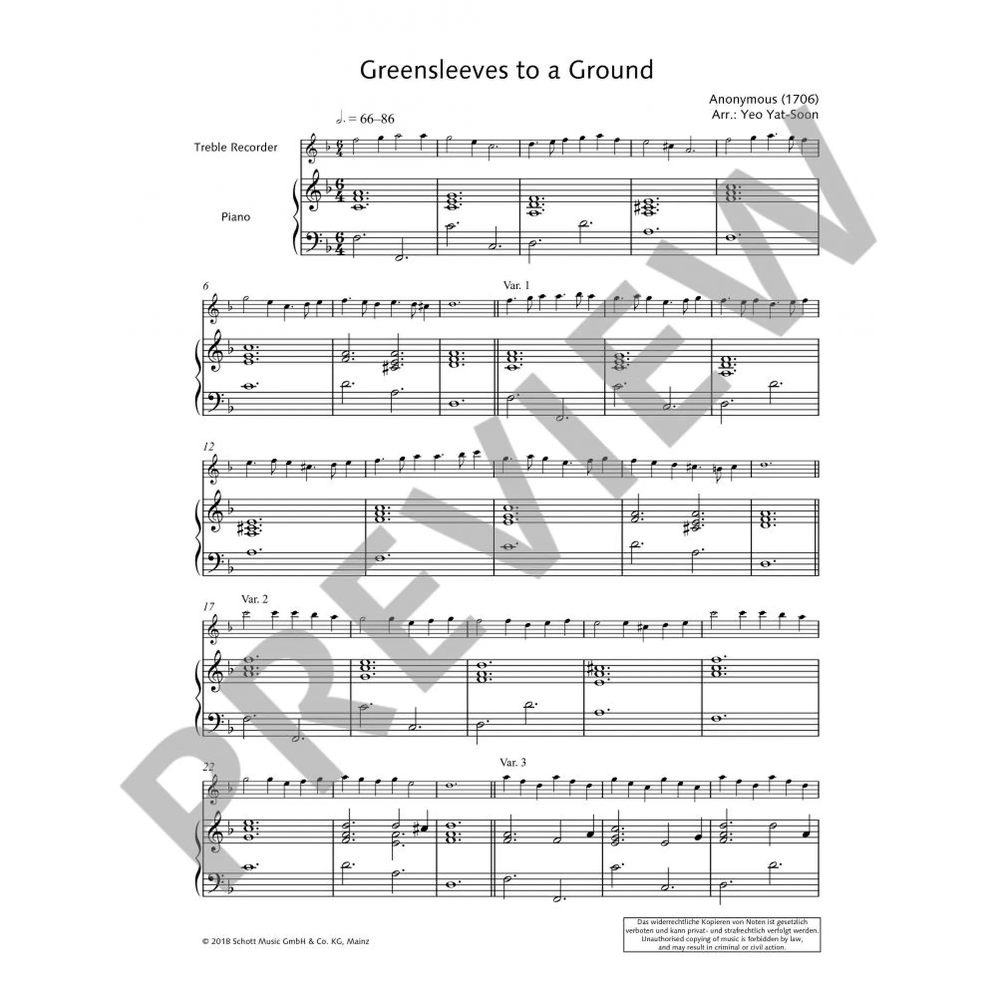 Greensleeves to a Ground