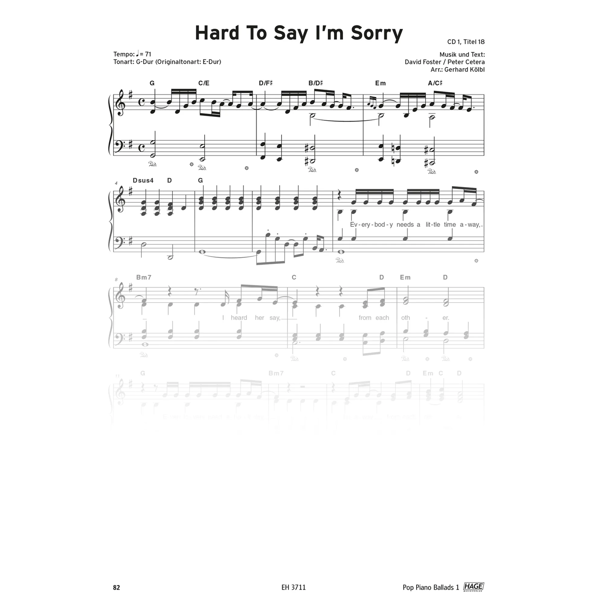 Pop Piano Ballads Band 1