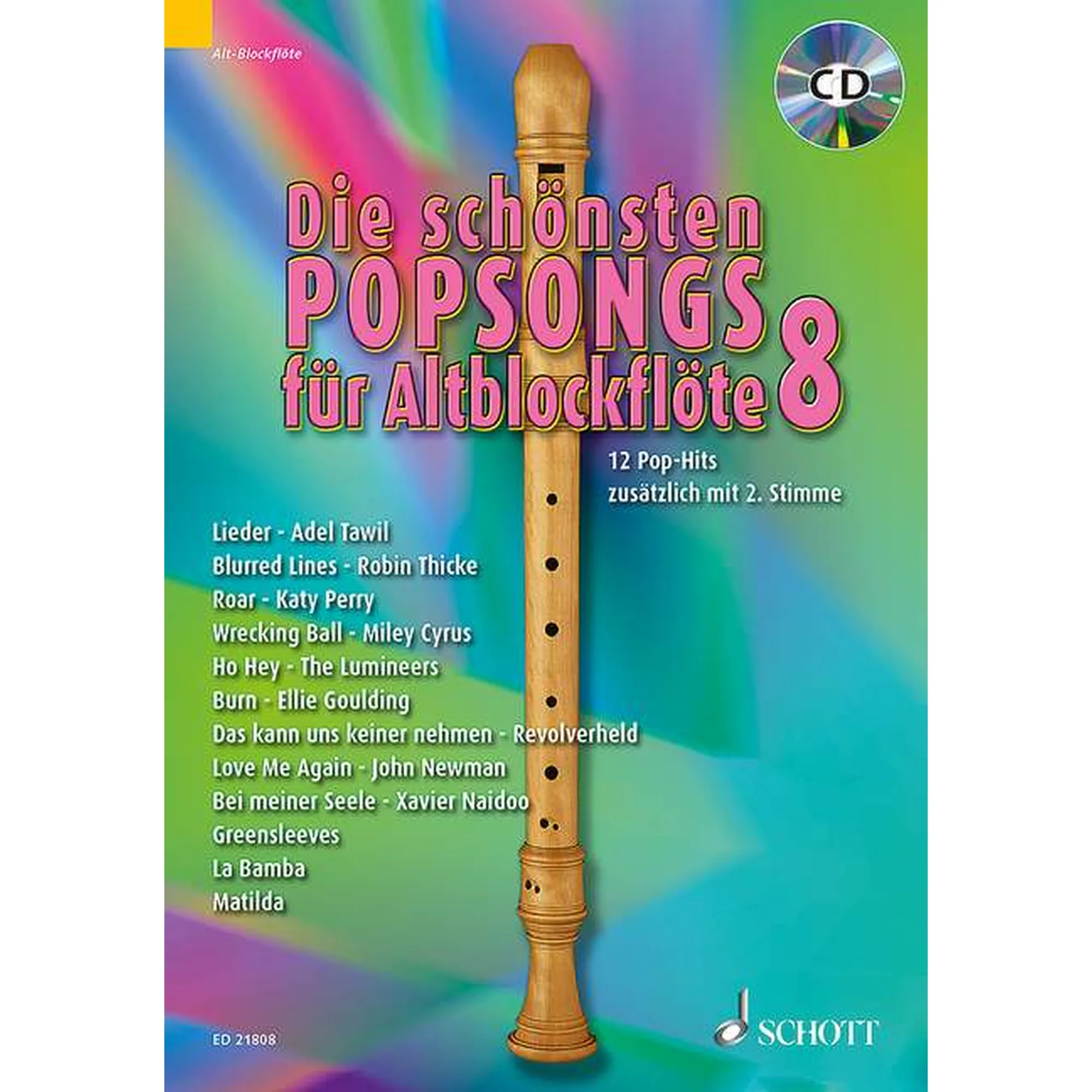 Die schönsten Popsongs für Altblockflöte 8
