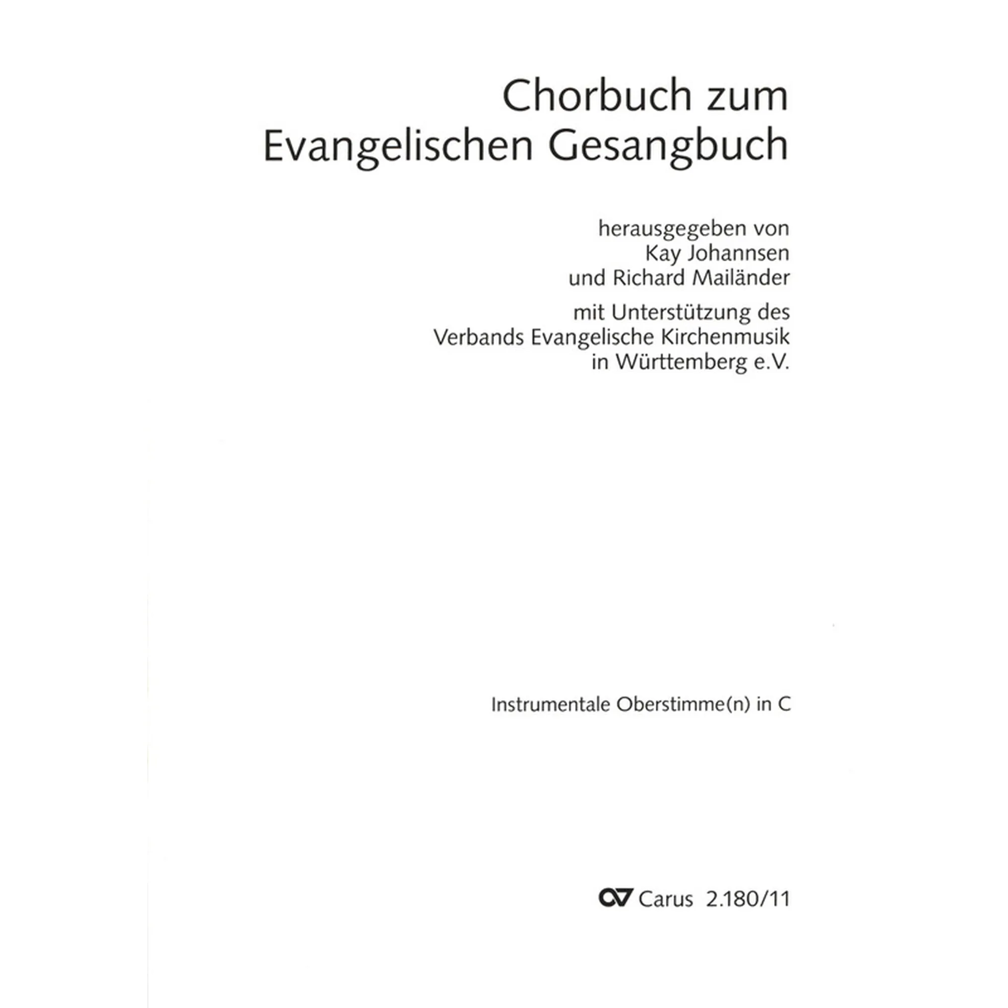 Chorbuch zum Evangelischen Gesangbuch