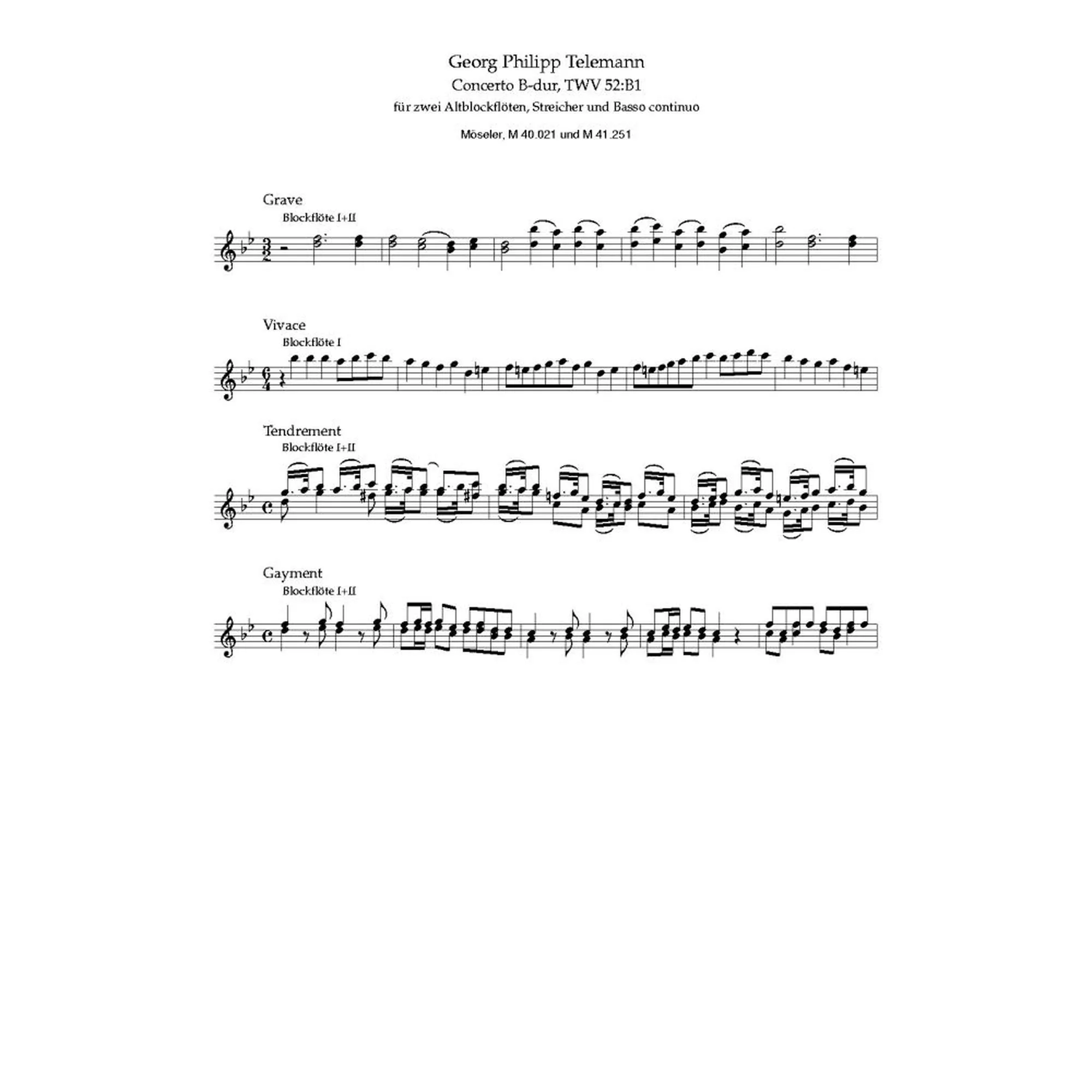 Konzert B-Dur