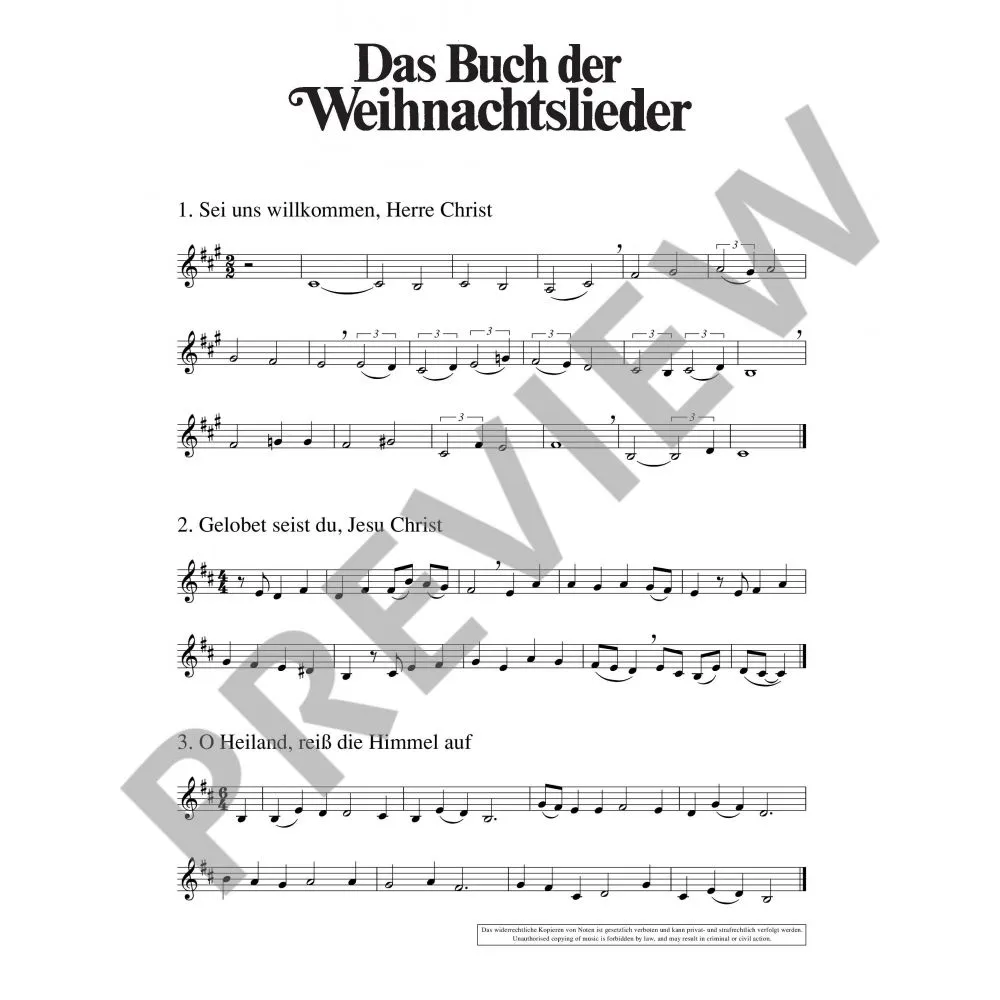 Das Buch der Weihnachtslieder