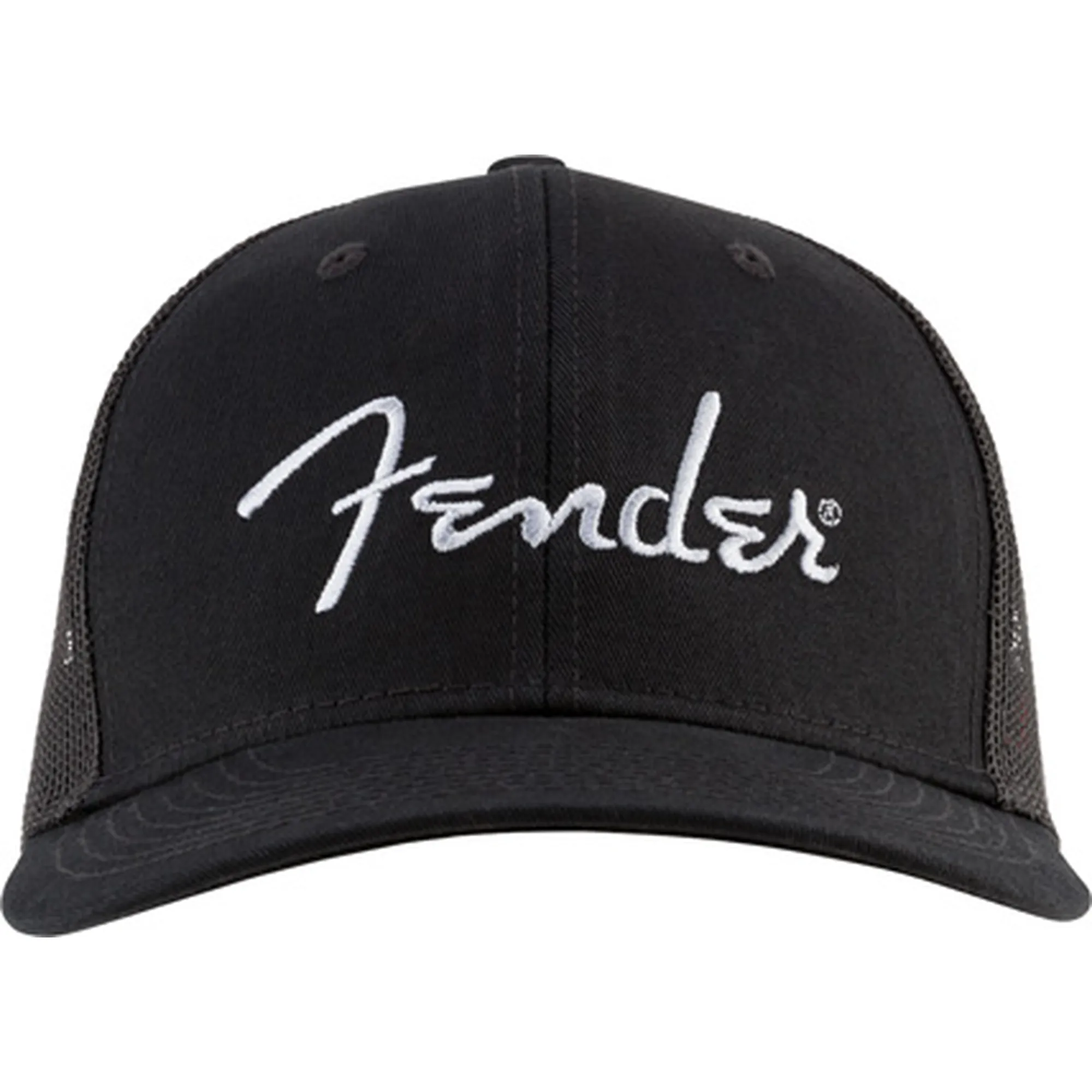 Fender Snapback Hat Silver Logo BLK