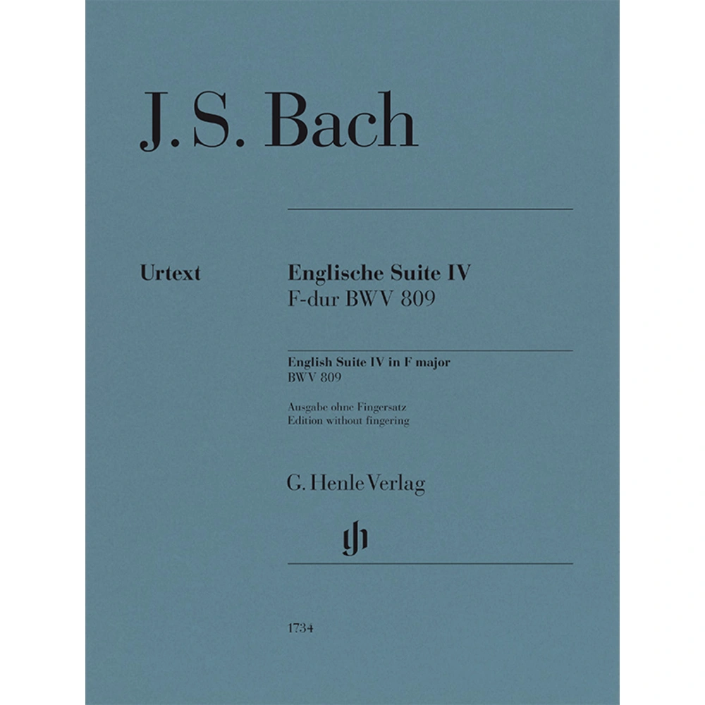 Englische Suite IV F-dur BWV 809