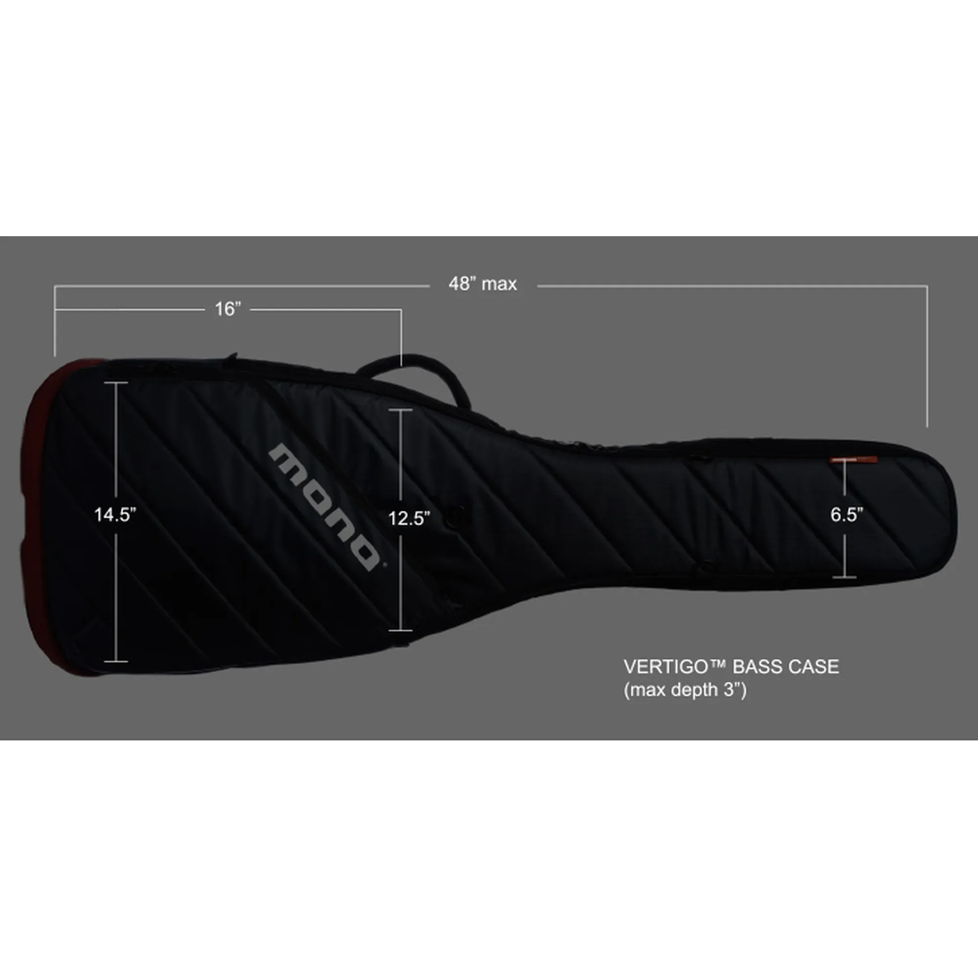MONO Cases M80-VEB-GRY VERTIGO Bass - Grey