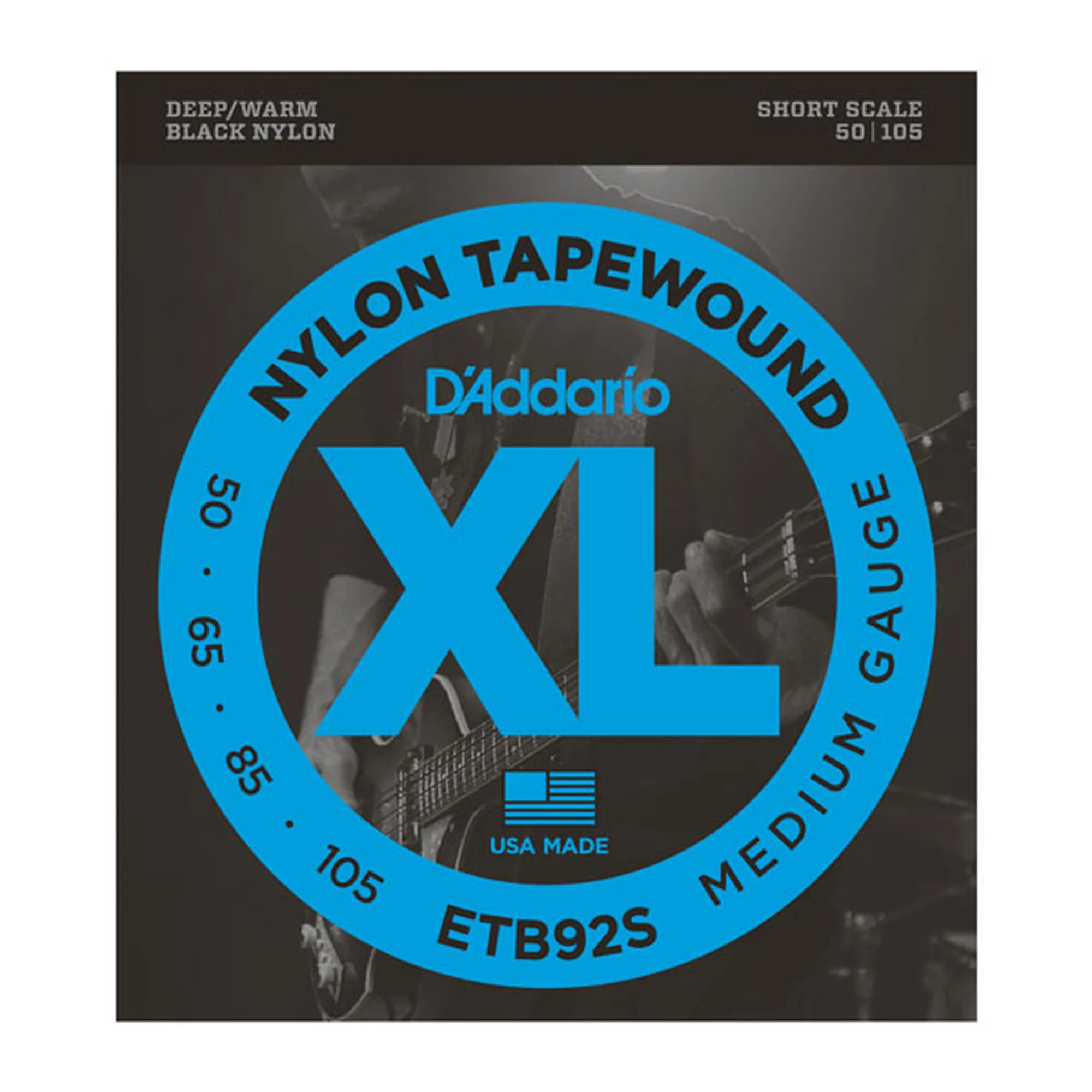 D´Addario ETB92S Tapewound Short Scale/Medium