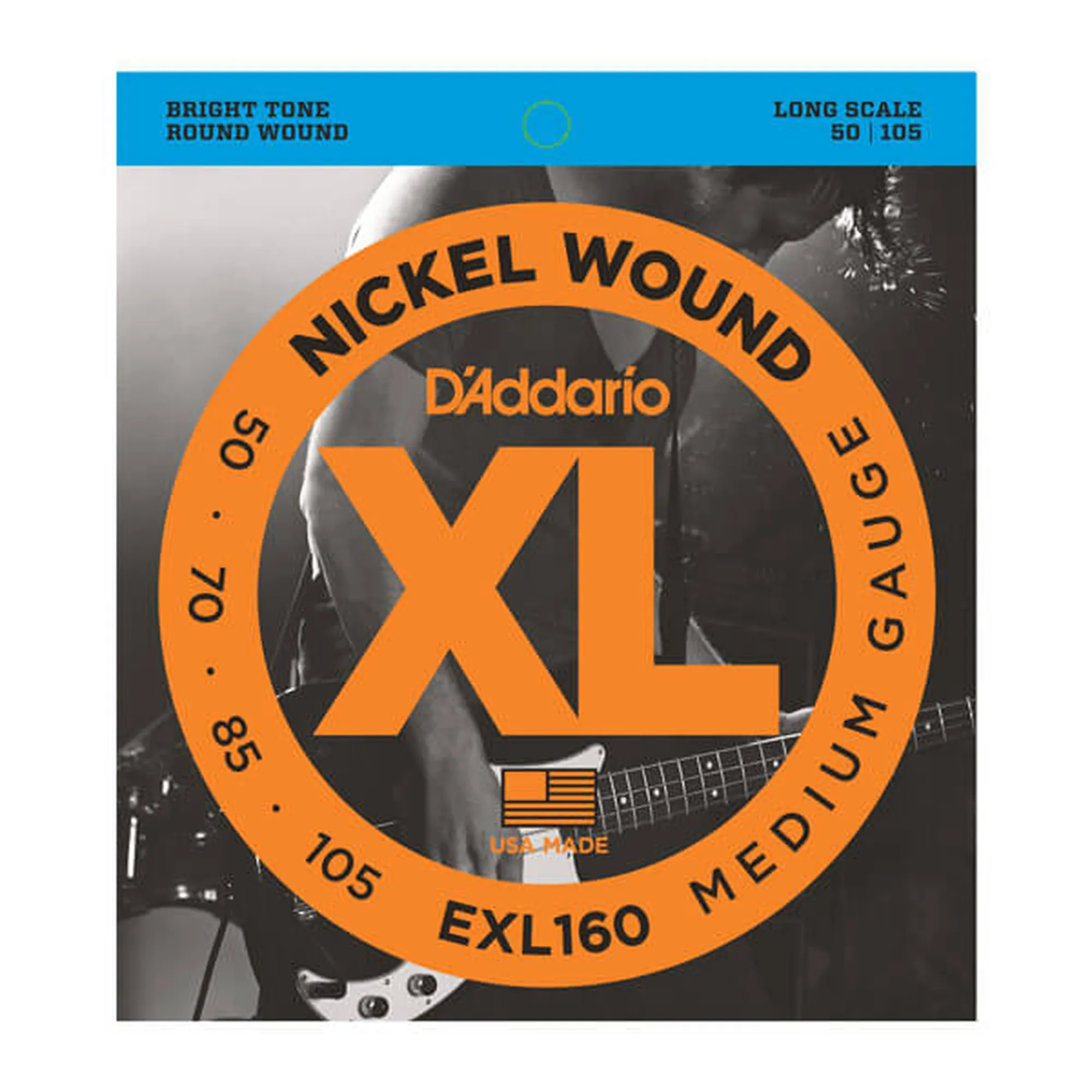 D´Addario EXL160 Long Scale/Medium