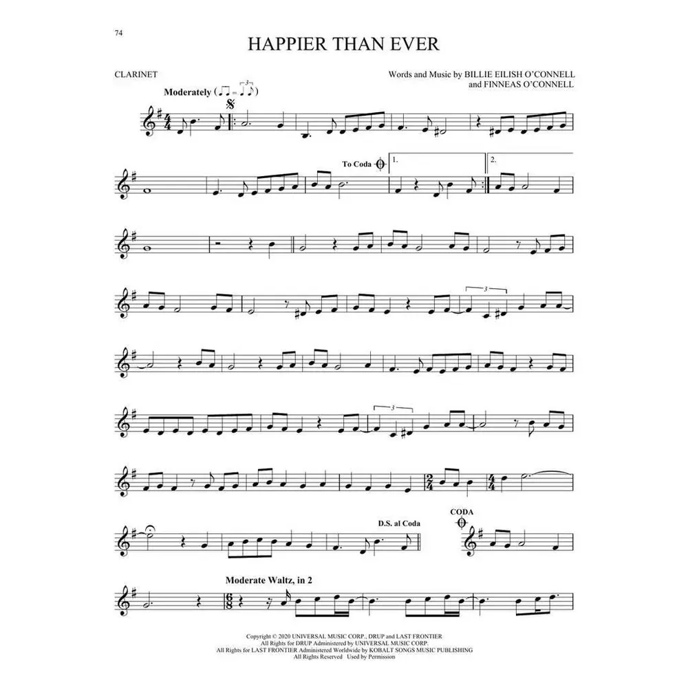101 Top Hits for Clarinet