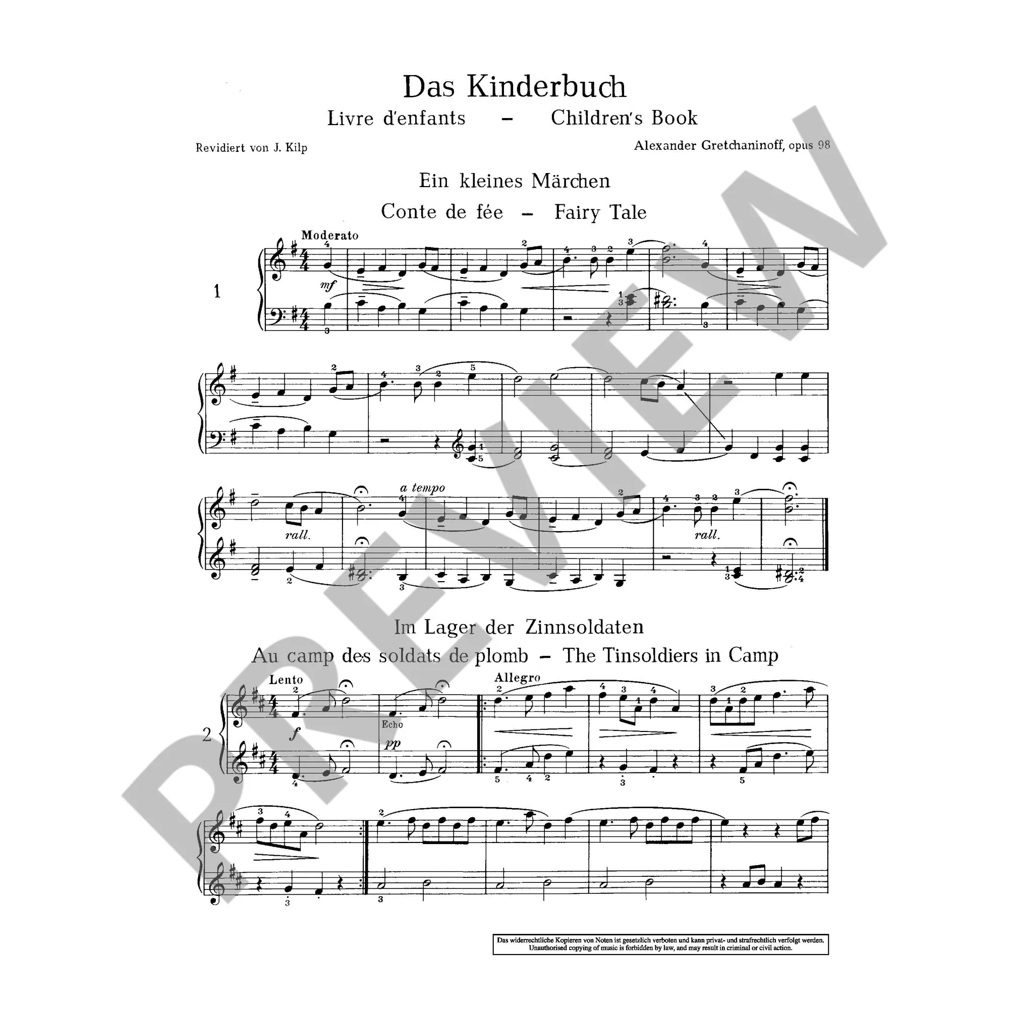Das Kinderbuch op 98