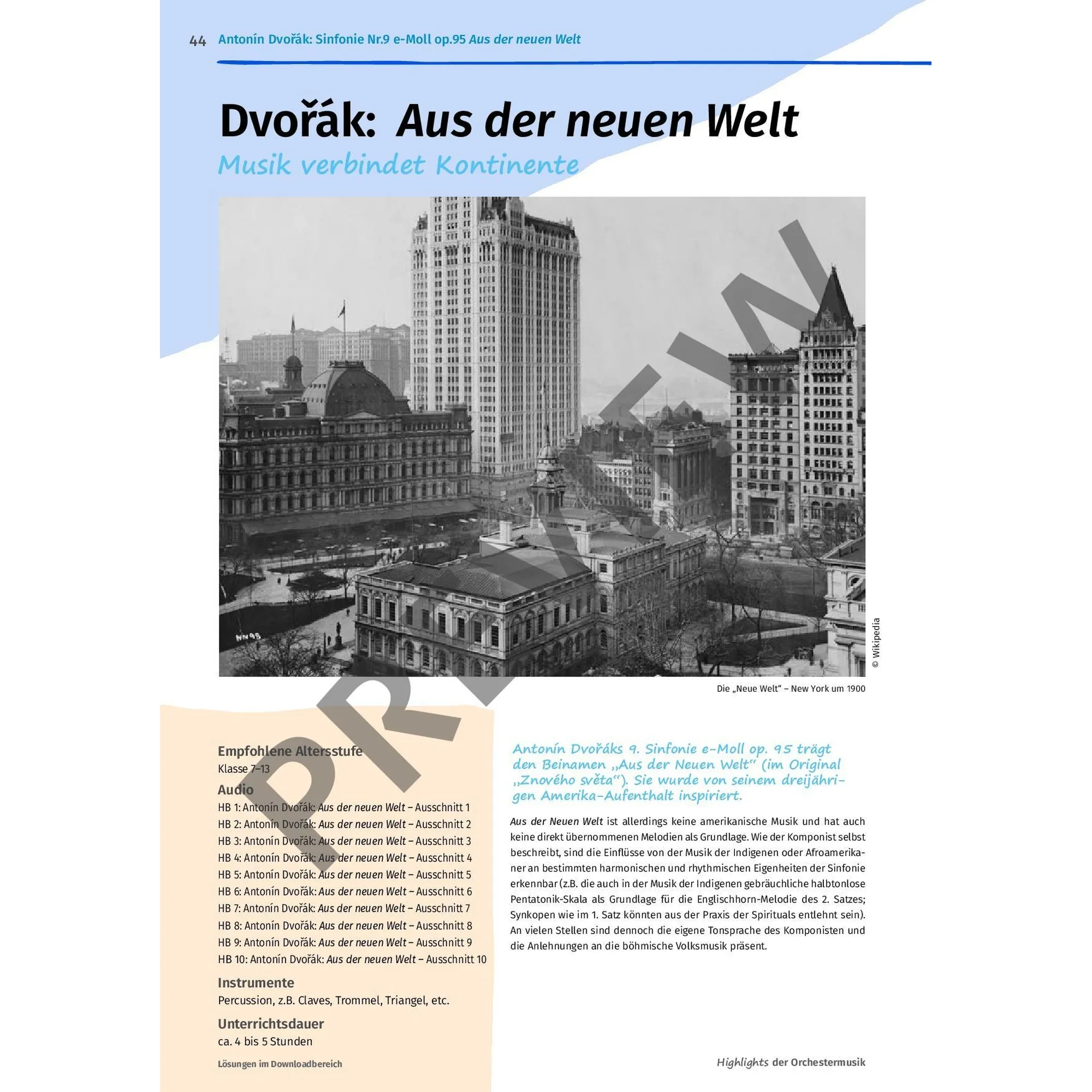 Highlights der Orchestermusik