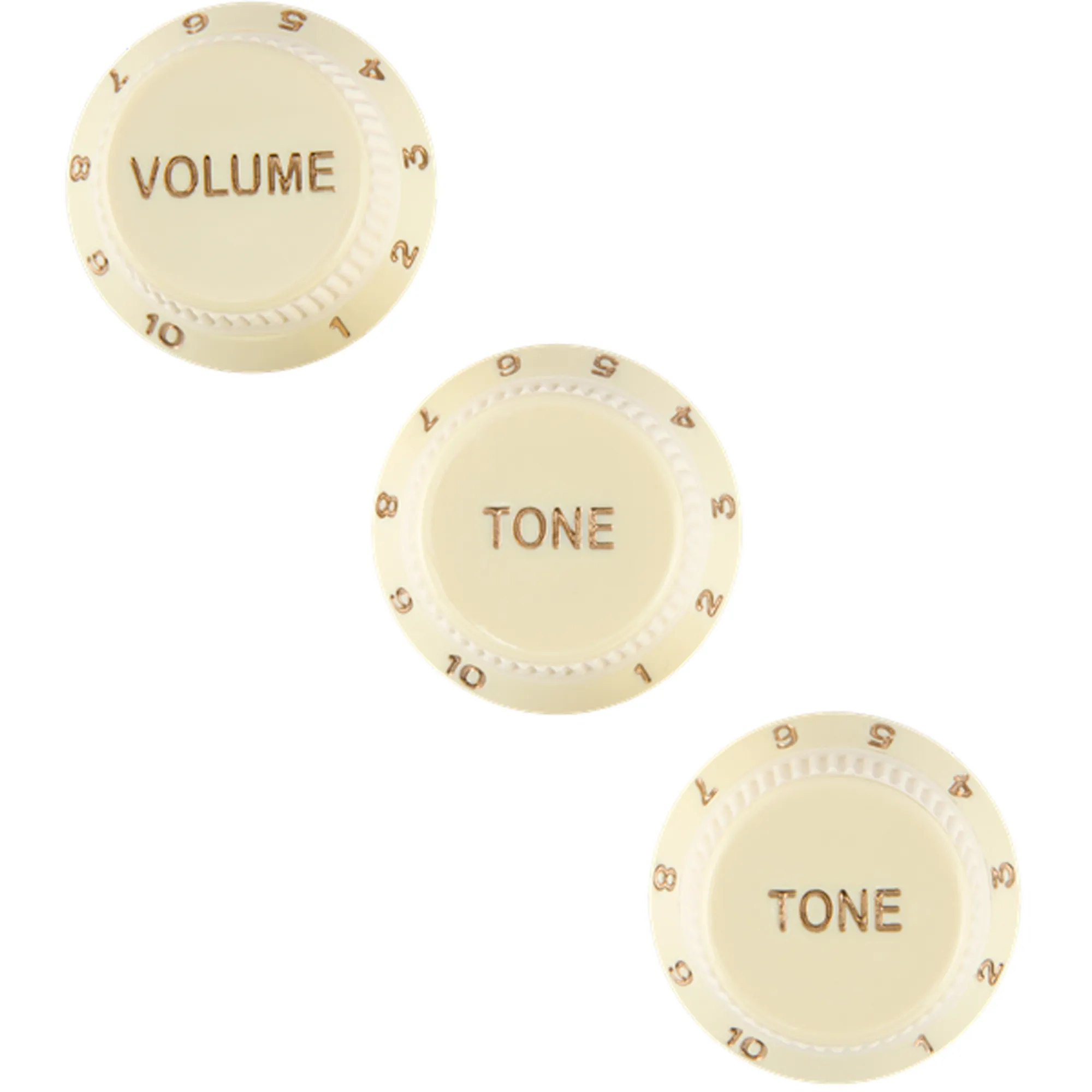 Fender Strat Soft Touch Knobs Aged White