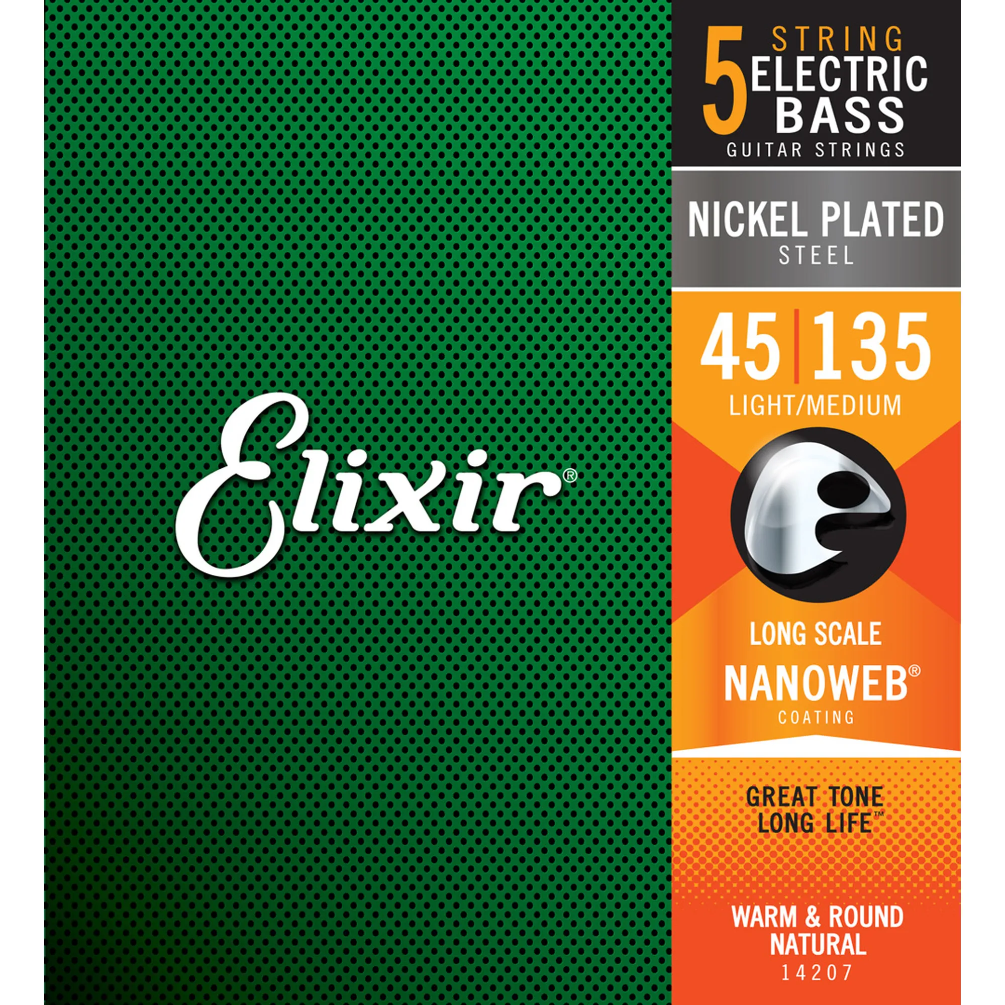 Elixir 14207 Nanoweb 5-String Light/Medium