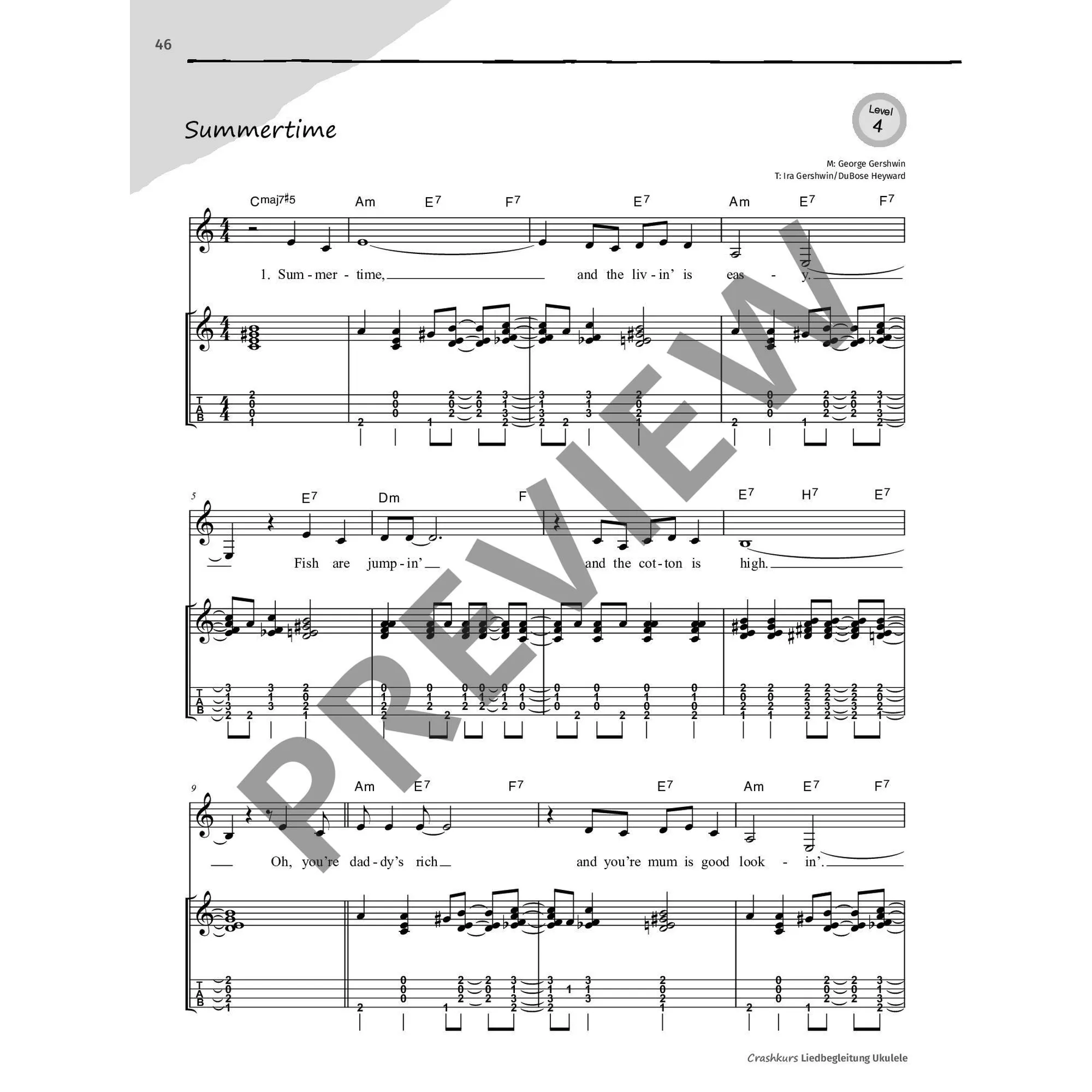 Liedbegleitung Ukulele