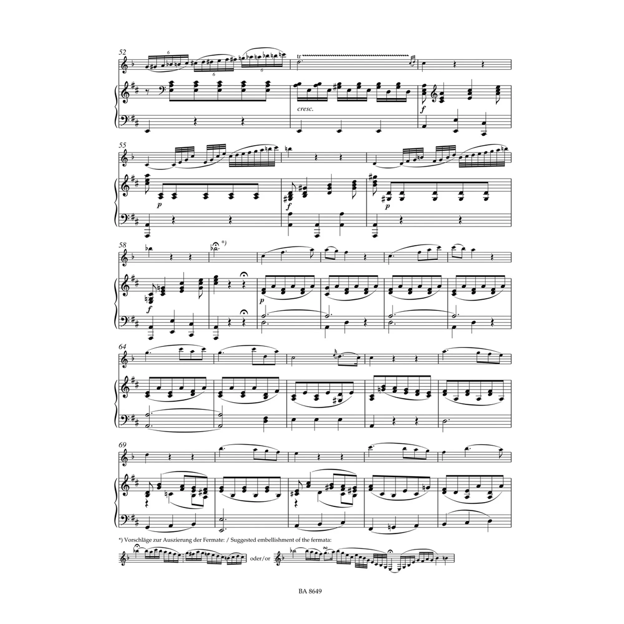 Adagio aus Konzert A-Dur KV 622