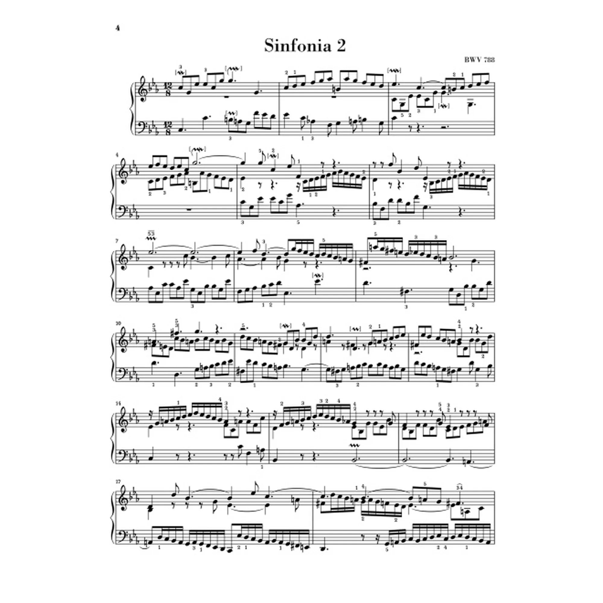 Sinfonien (dreistimmige Inventionen) BWV 787-801