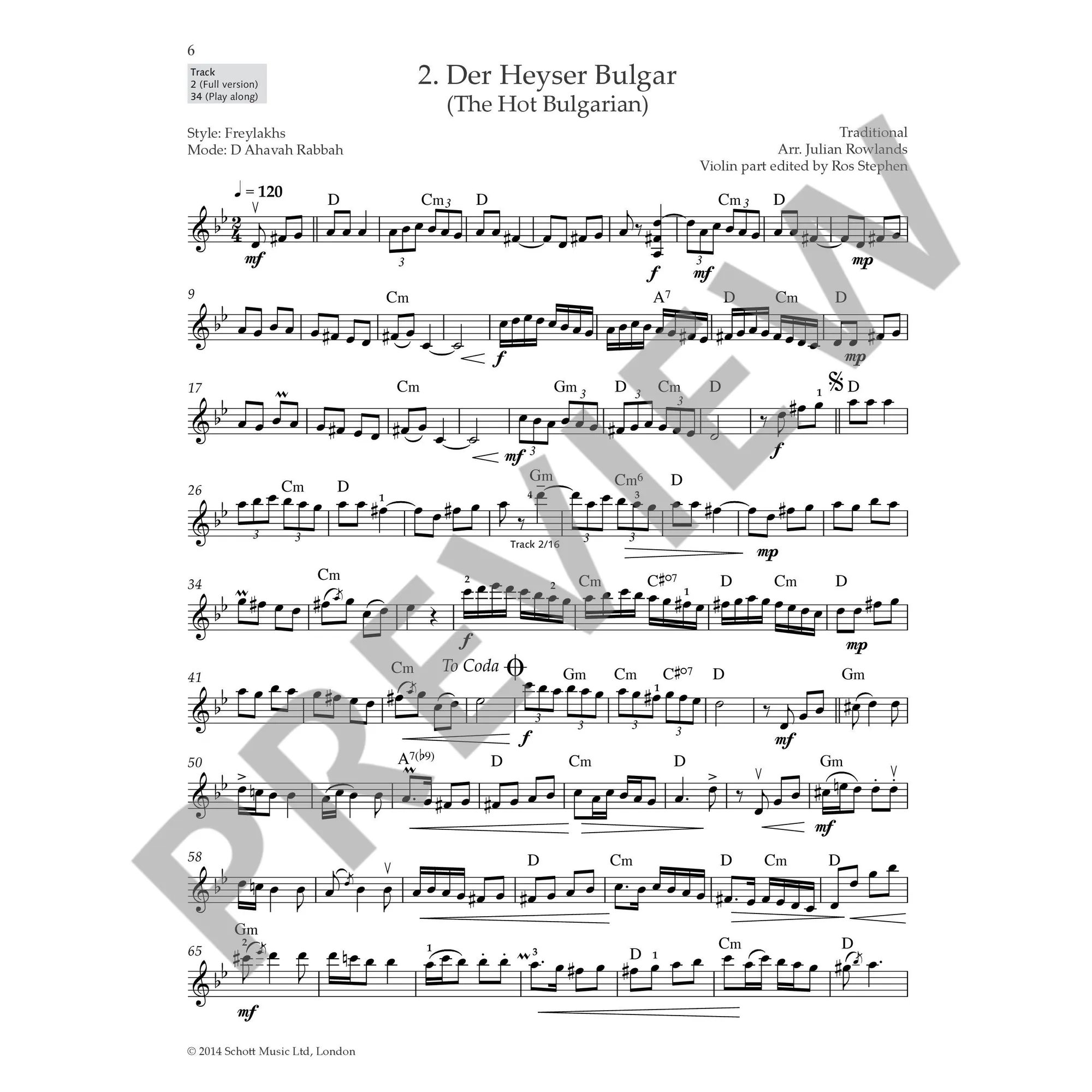 Klezmer Fiddle Tunes