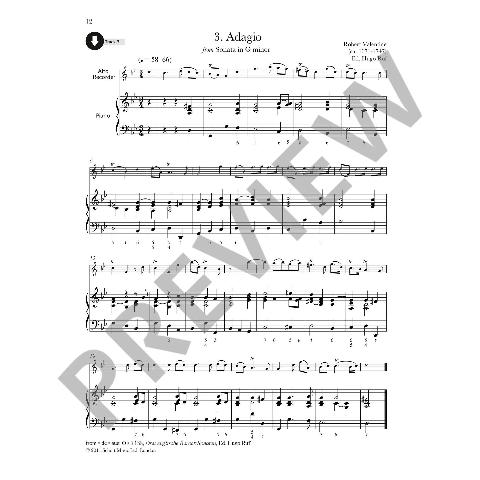 Baroque recorder anthology 4