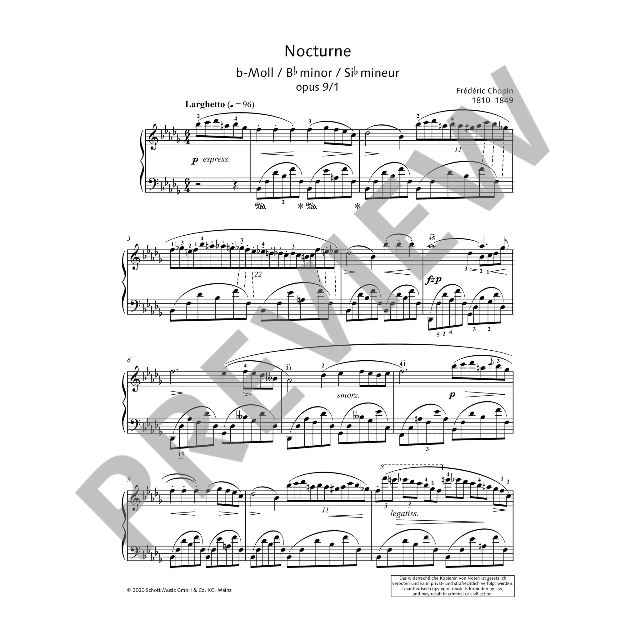 10 ausgewählte Nocturnes
