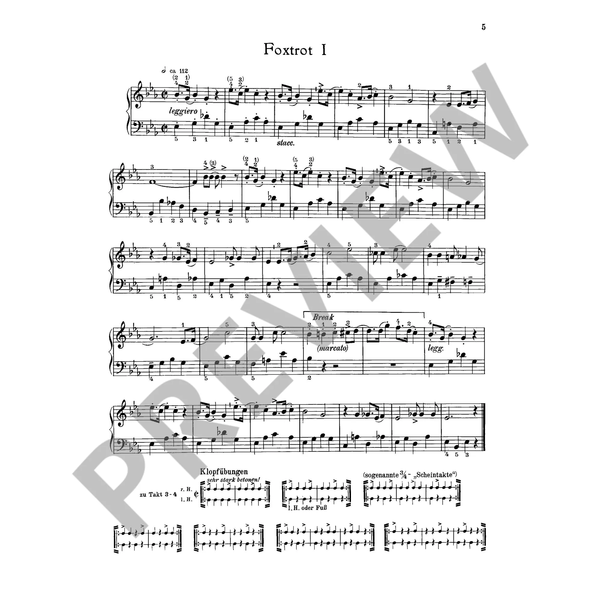Leichte Tänze für Klavier 1