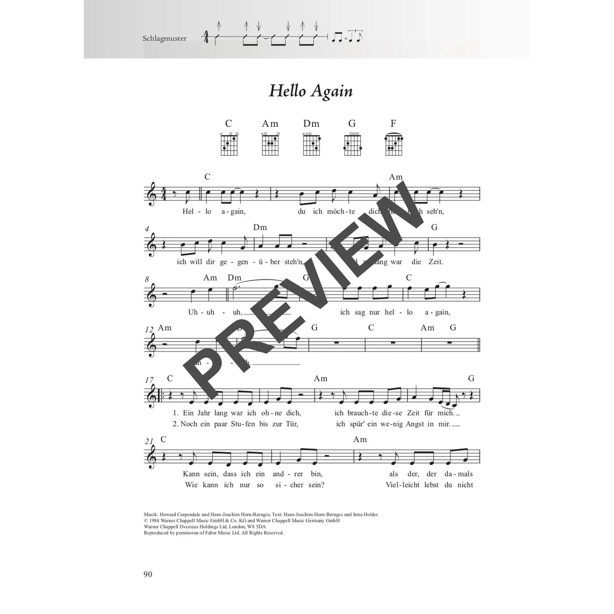 Das Schlagerbuch für Alt und Jung für Gesang und Gitarre