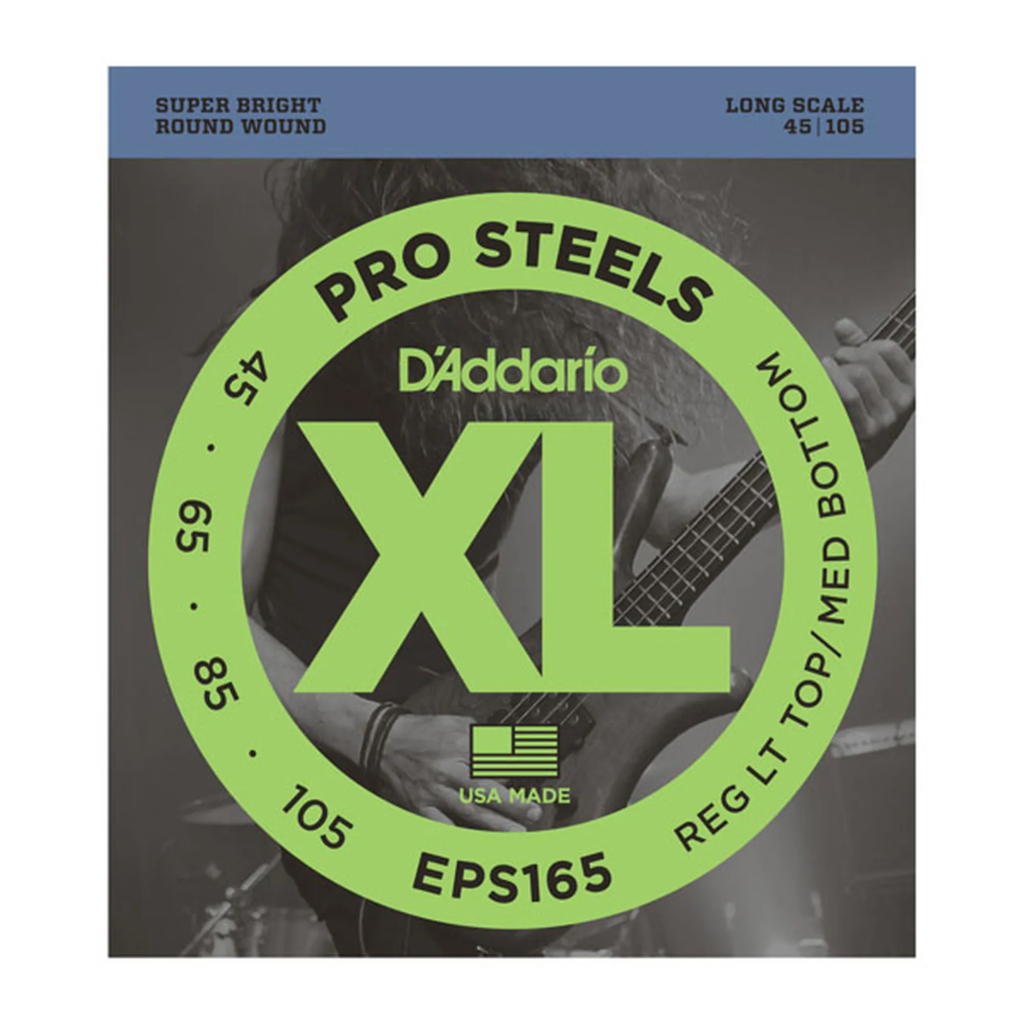 D´Addario EPS165 Pro Steels Long Scale/Lt-Med