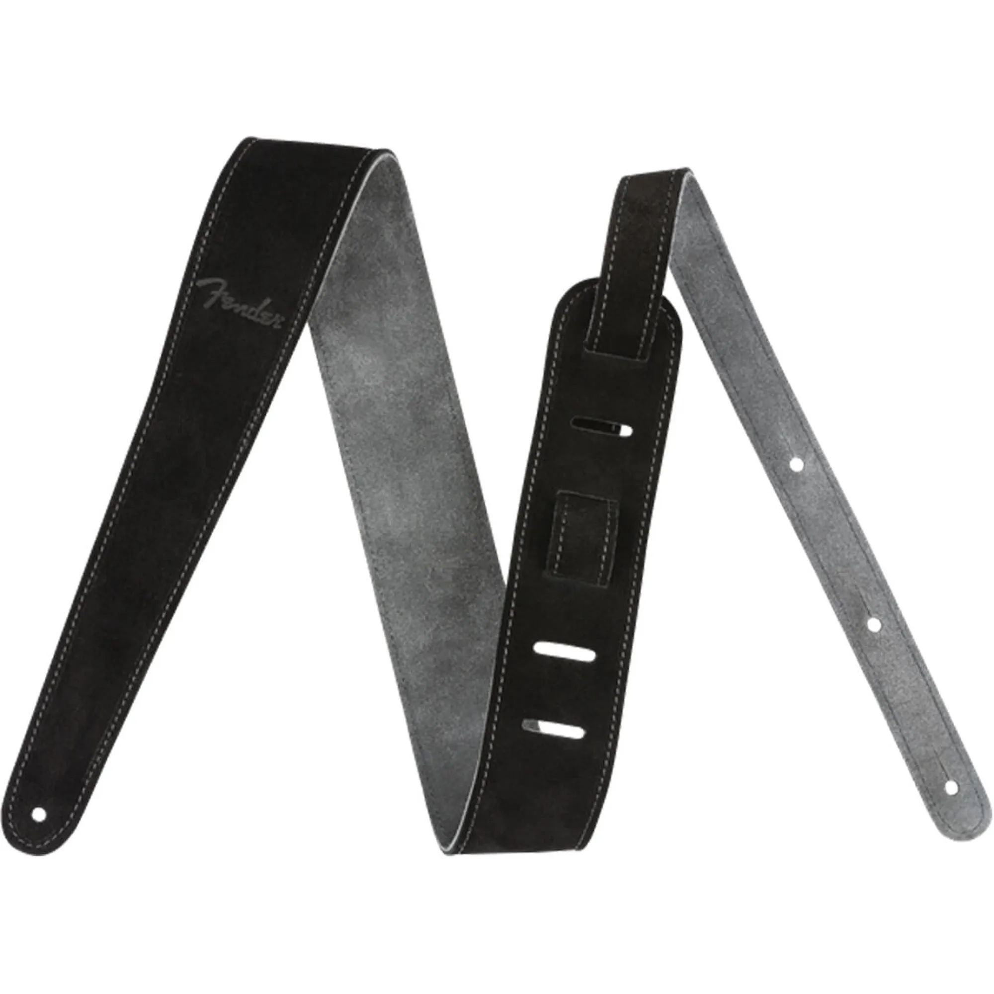 Fender Reversible Suede Strap BLK/GRY