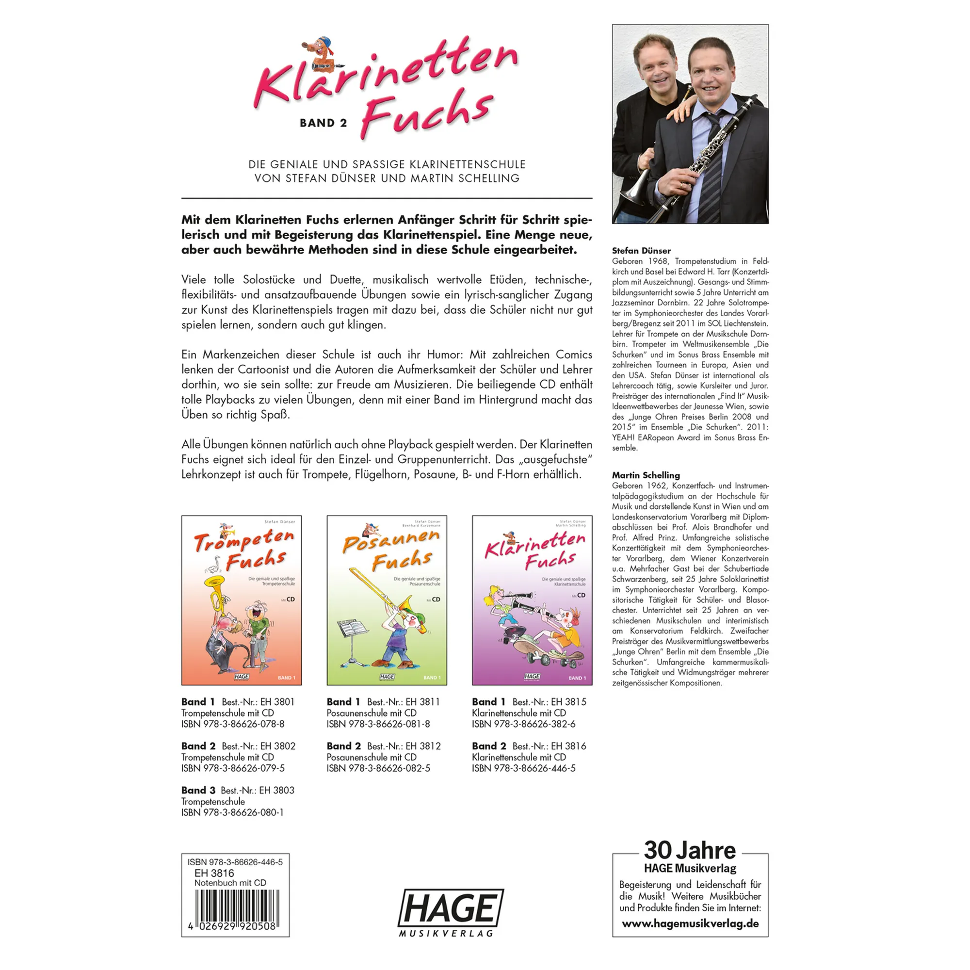 Klarinetten Fuchs Band 2