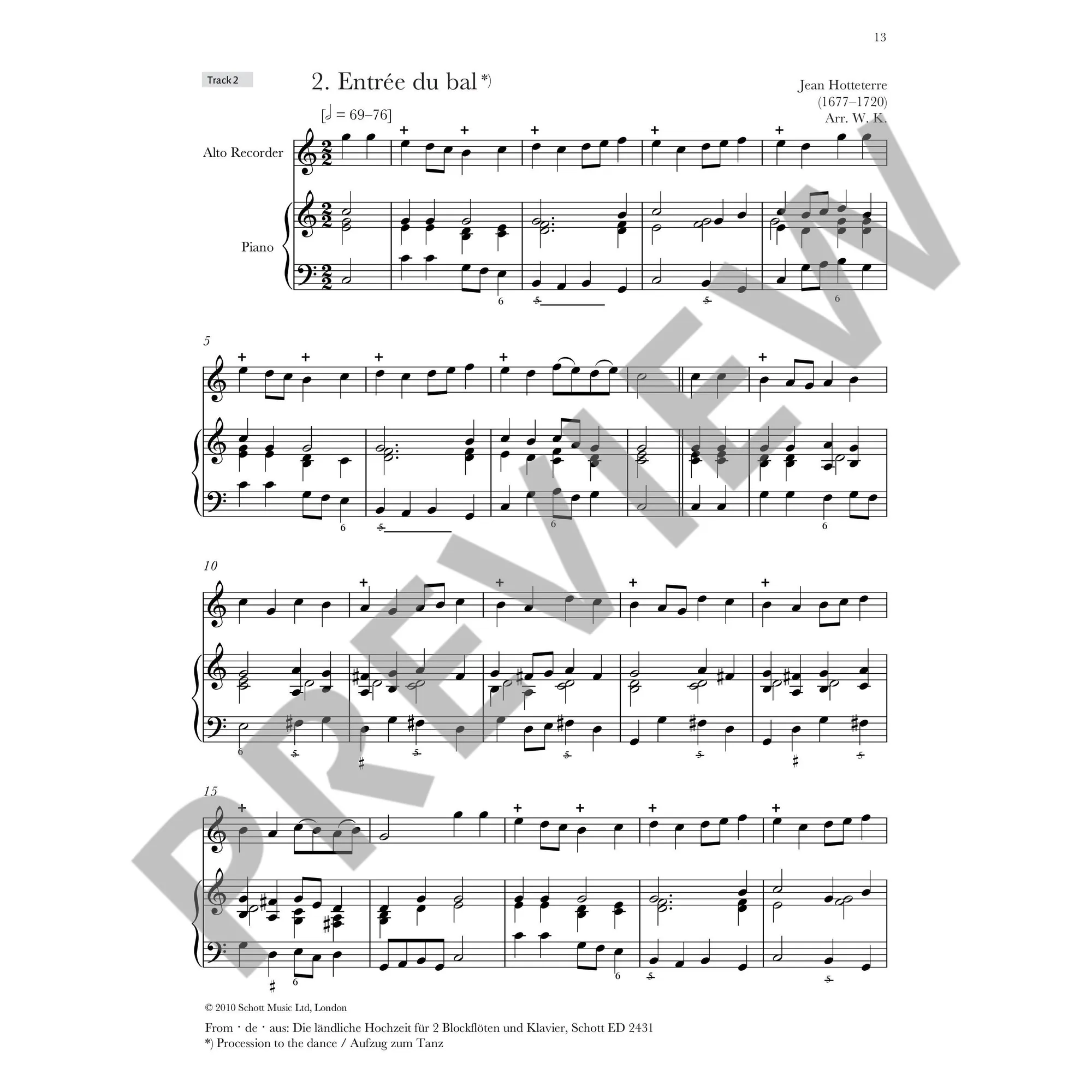Baroque Recorder Antology 3