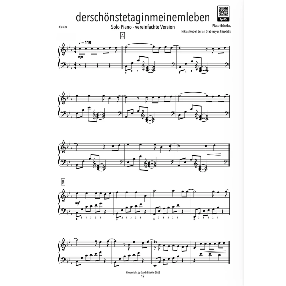 Fäaschtis Solo Piano Band 2