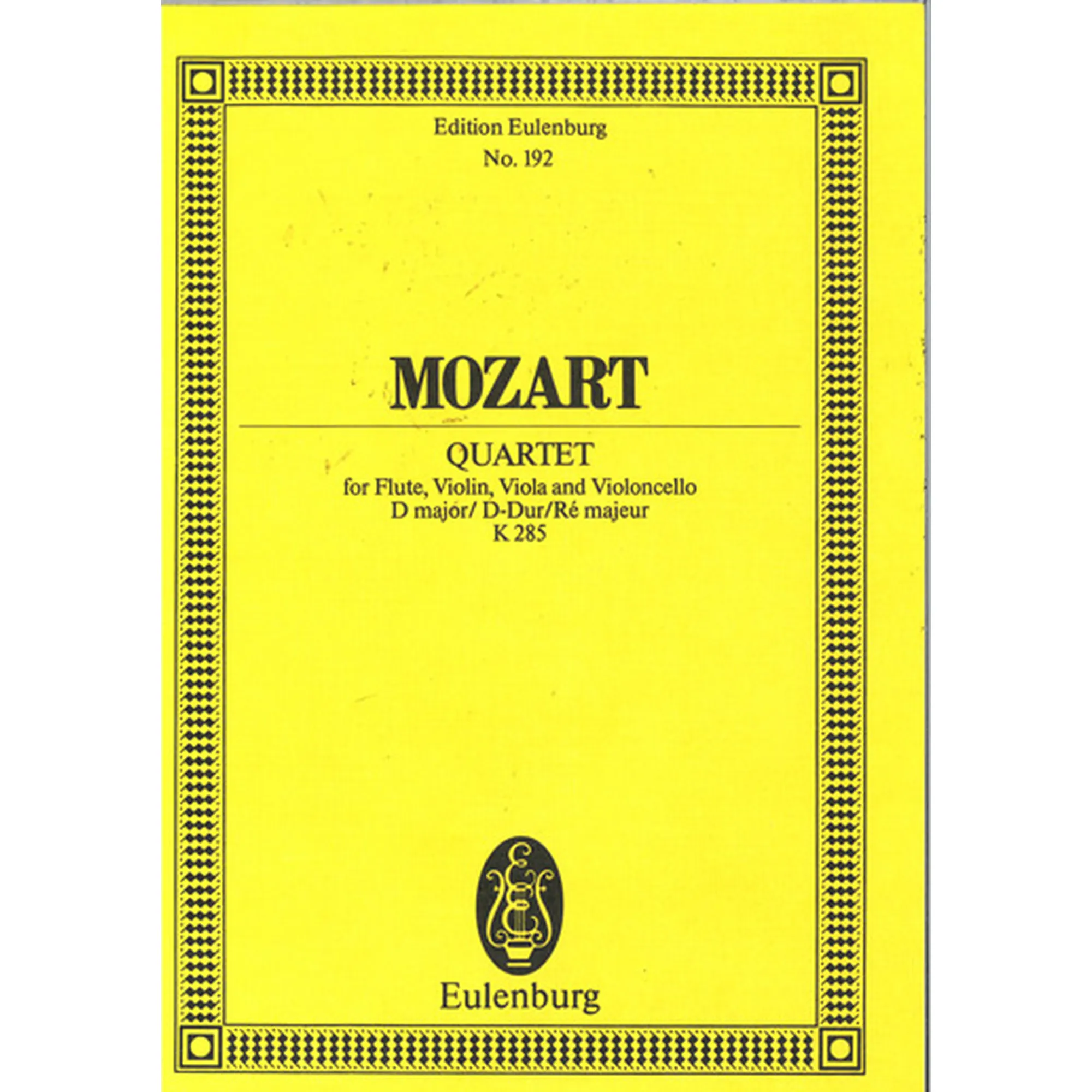 Quartett D-Dur KV 285 - Antiquariat