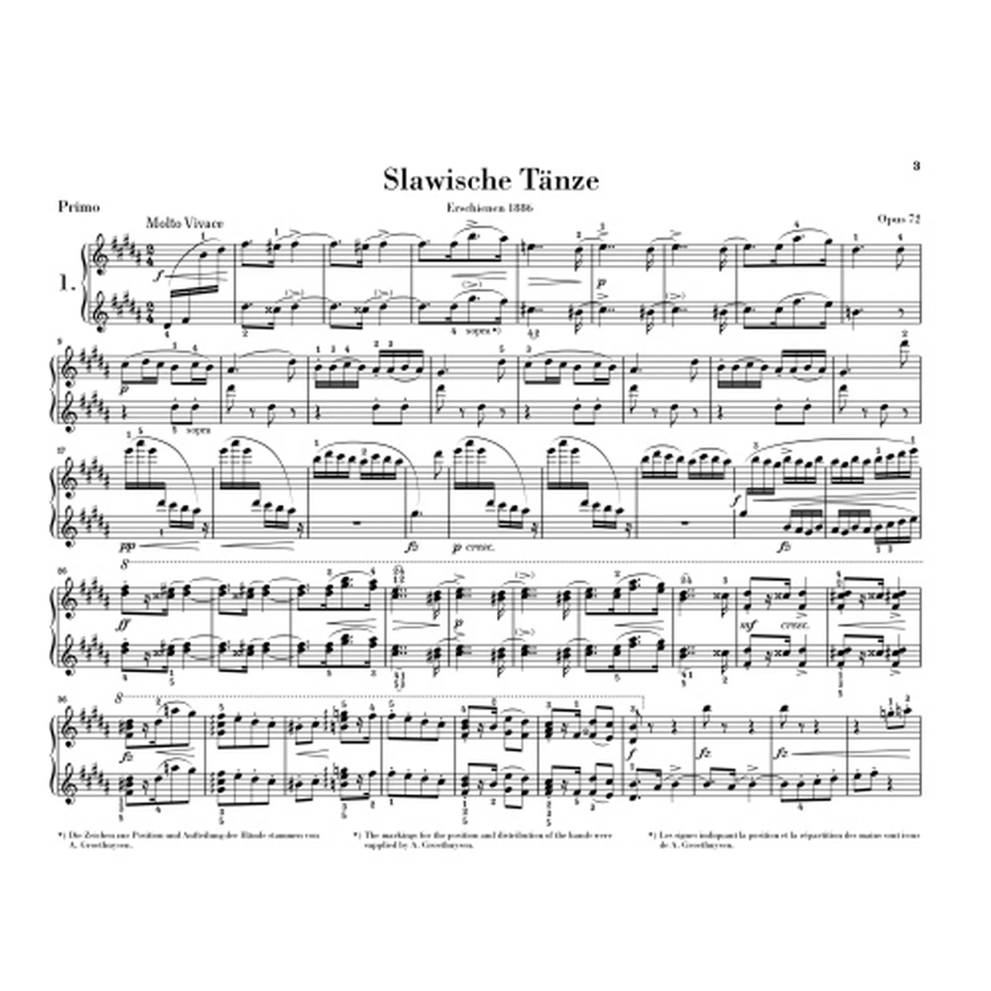 Slawische Tänze op. 72