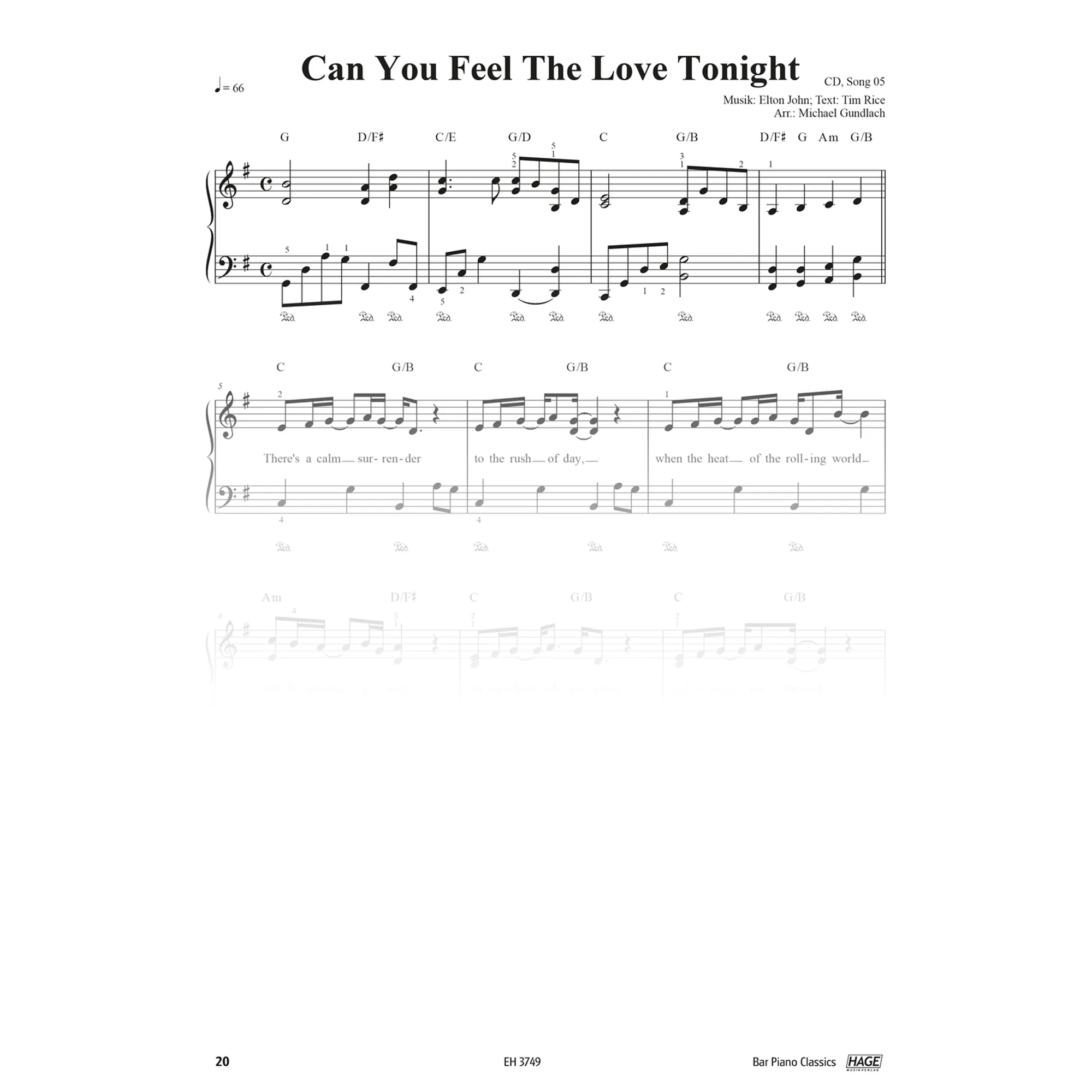 Bar Piano Classics - 20 bekannte Songs
