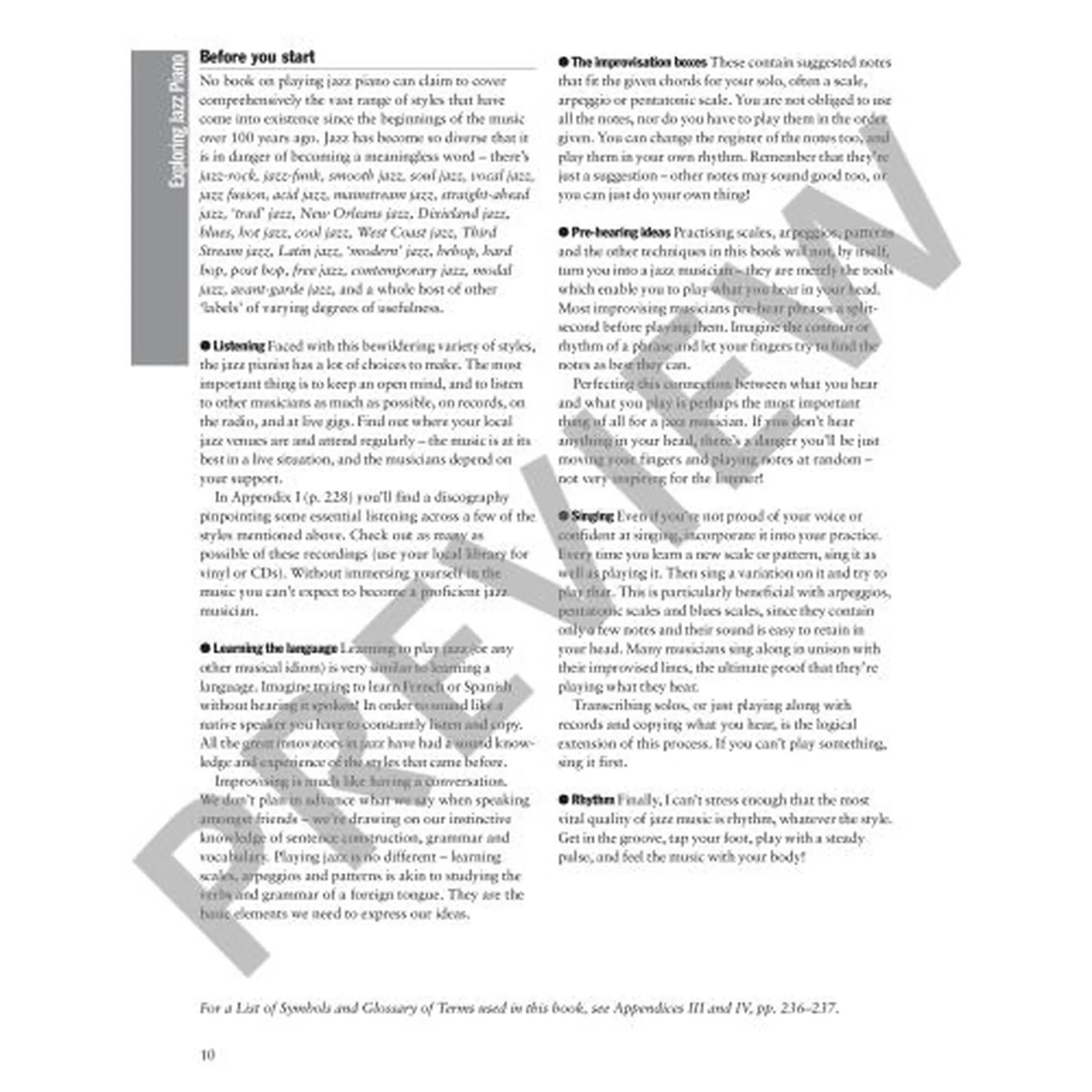 Exploring Jazz Piano vol.1