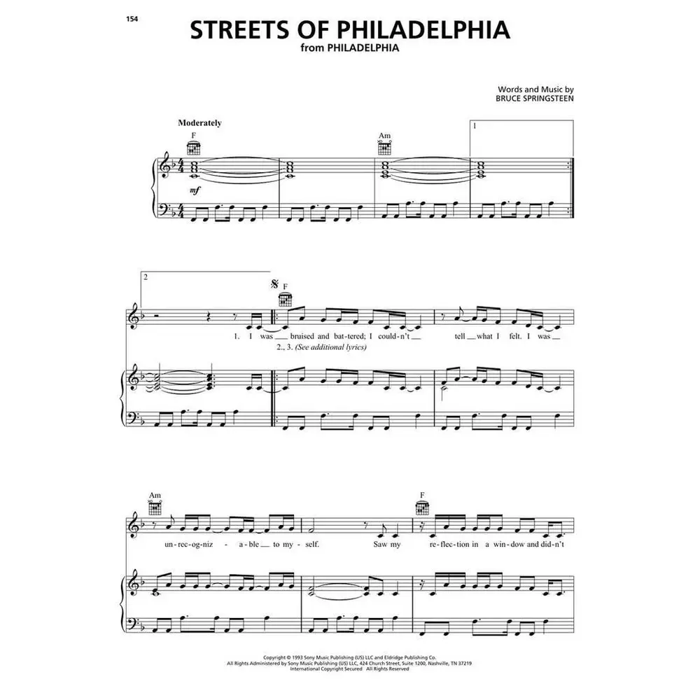 Bruce Springsteen Sheet Music Collection