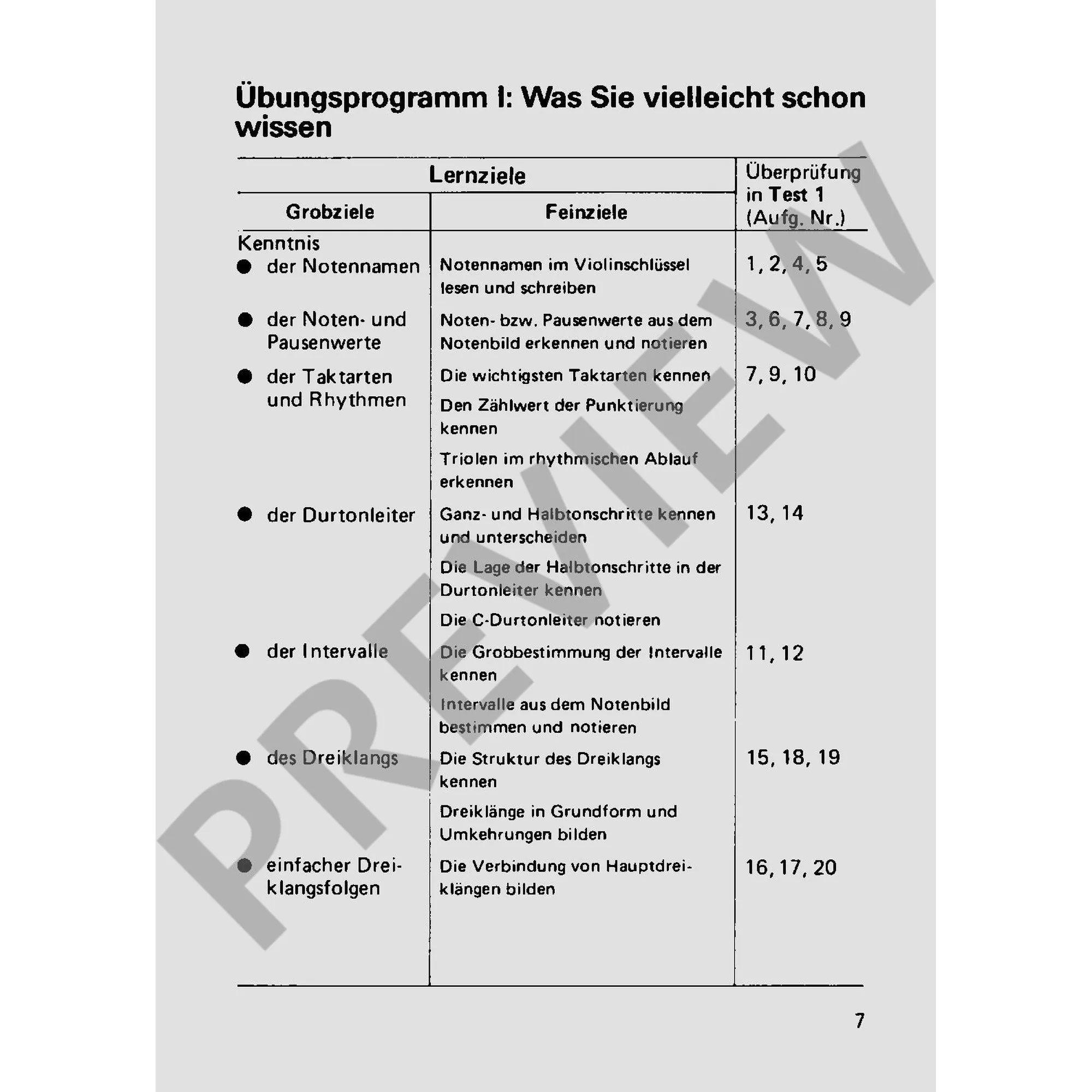 Übungsprogramm Musiklehre Compact