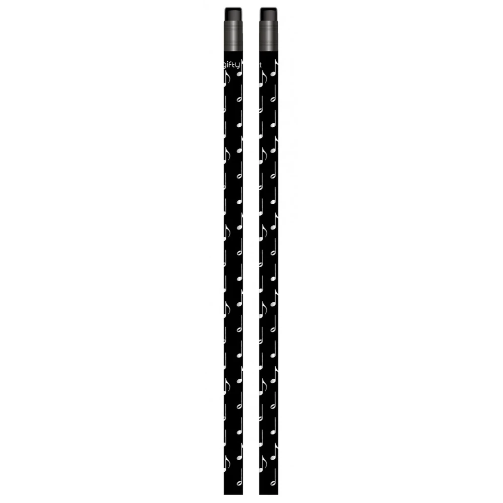 agifty Bleistift schwarz Noten silber