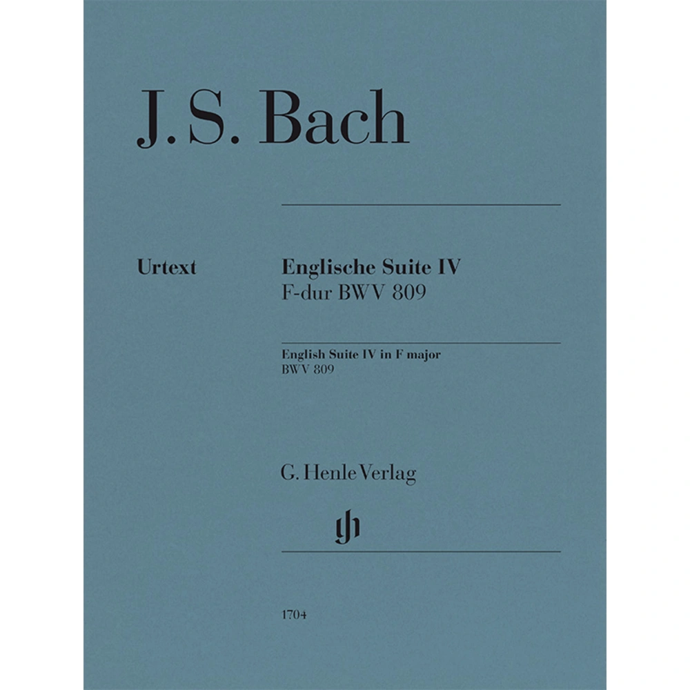 Englische Suite IV F-dur BWV 809
